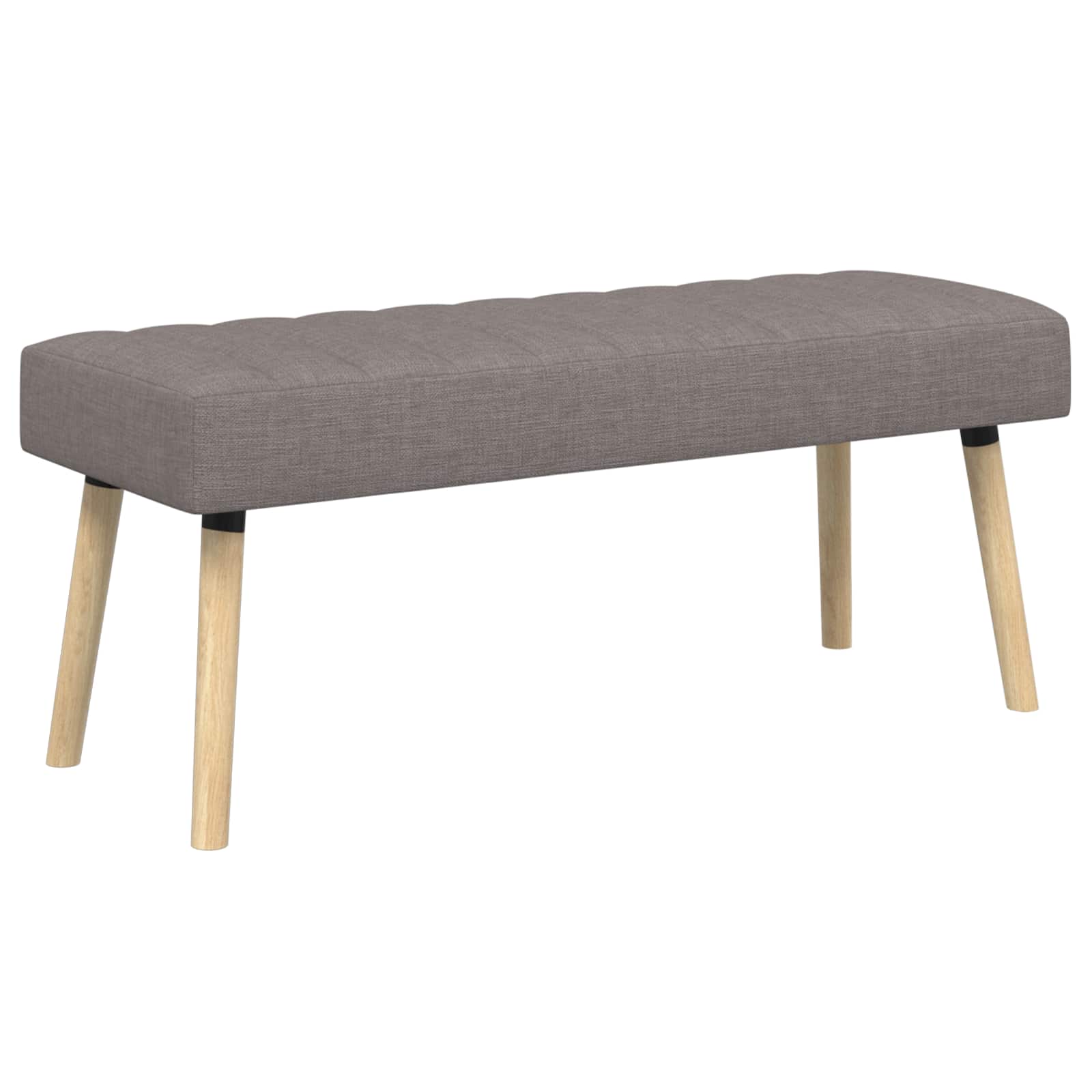 Kanalstoppad Bänk Taupe 110 x 40 x 46 cm Tyg