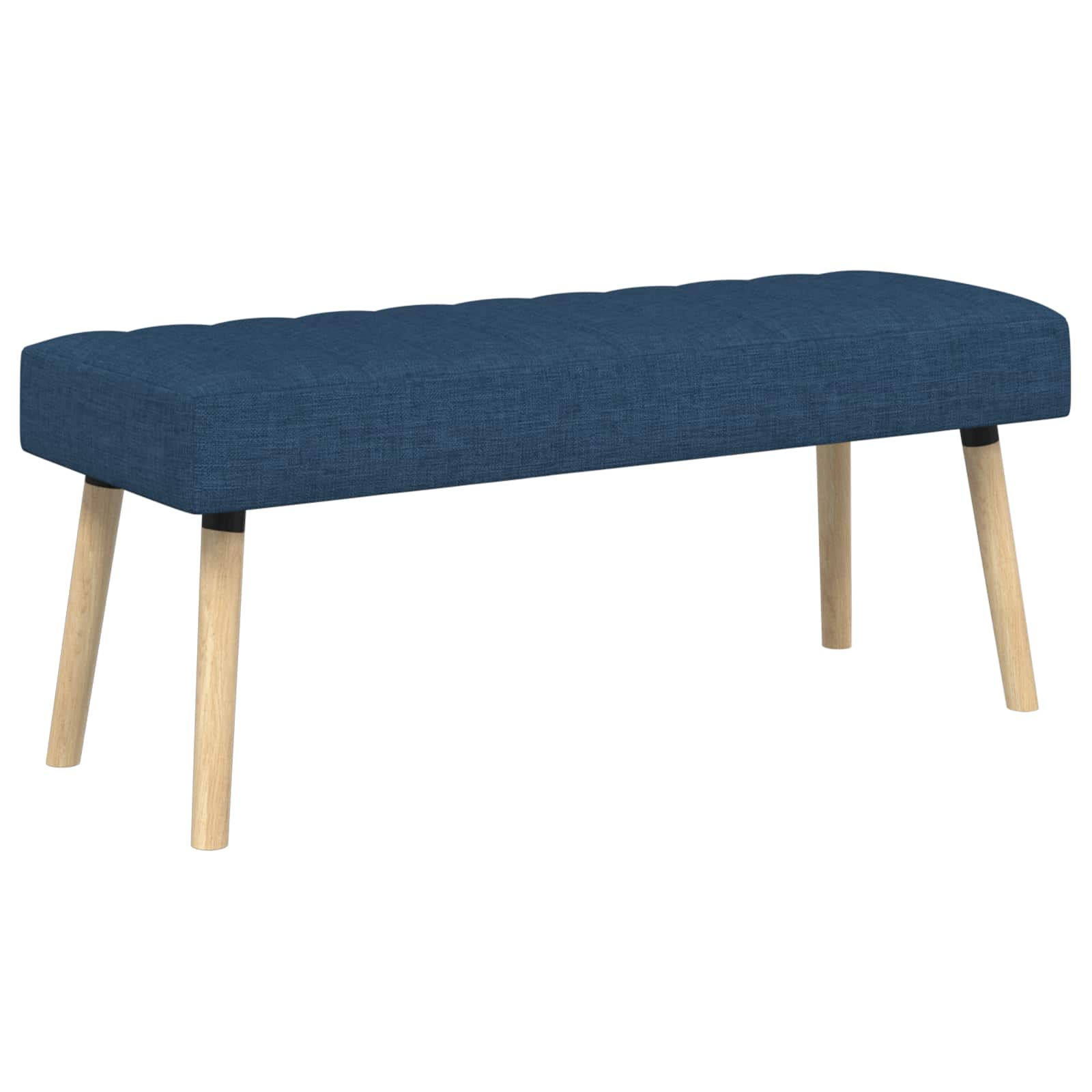 Kanalstoppad Bänk Blå 110 x 40 x 46 cm Tyg