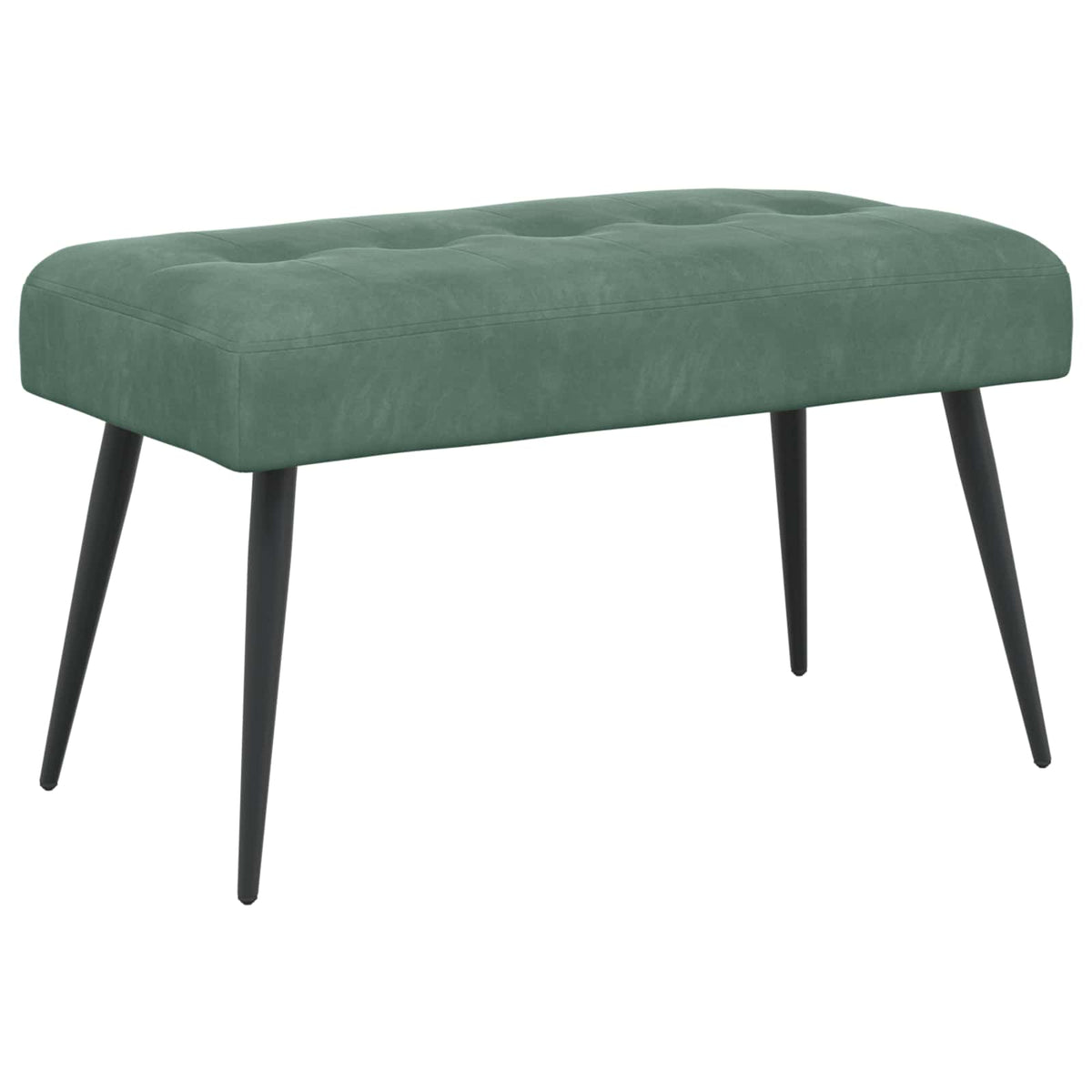 Bänk med knappar Havgrön 80 x 40 x 46 cm Sammet