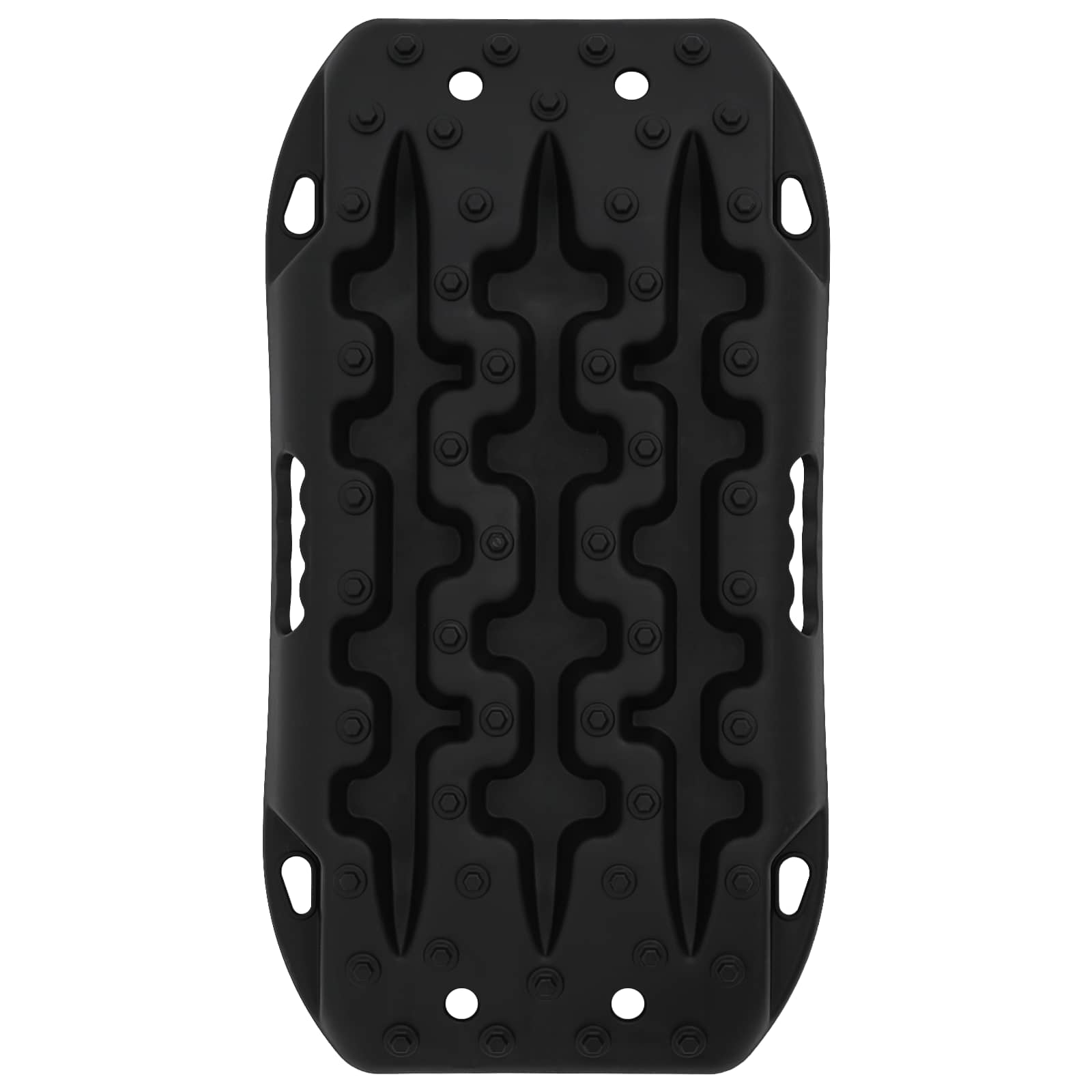 Traktionsplatta 2 st Svart 57,5x30,5x5,5 cm Förstärkt nylon
