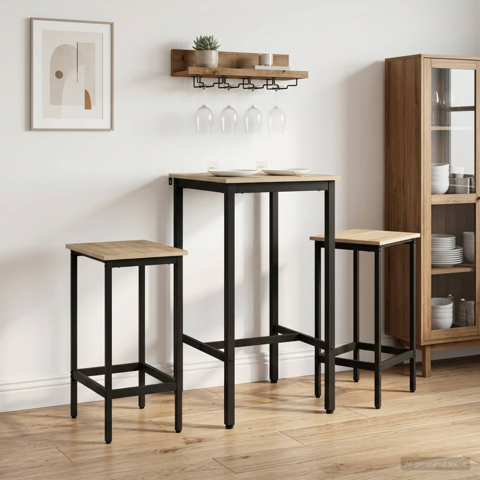 Barpall 2 st Sonoma-ek 40 x 32 x 64 cm Konstruerat trä