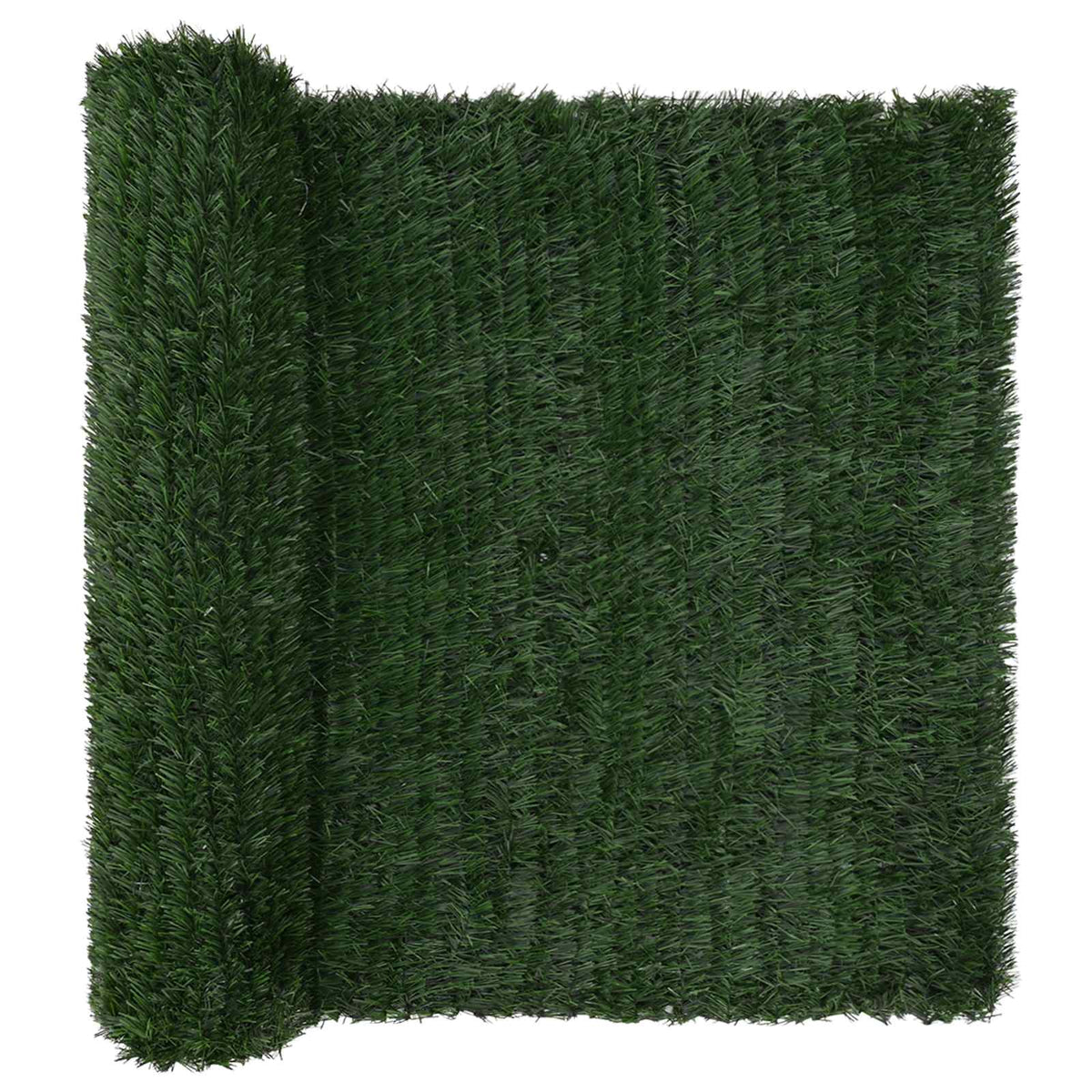 Konstgjord stängsel Mörkgrön 1,5 x 3 m PVC och stål