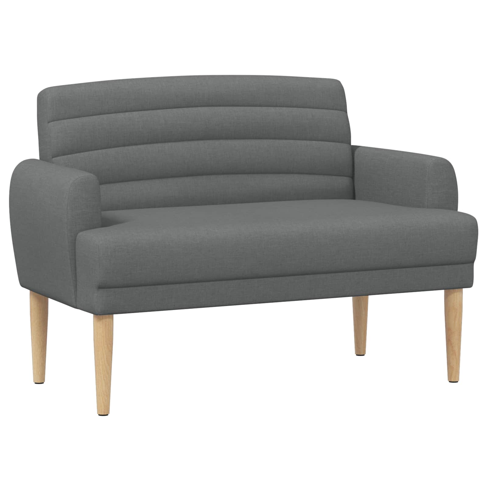 Loveseat med knapprapport Mörkgrå 116 x 67 x 80 cm Tyg