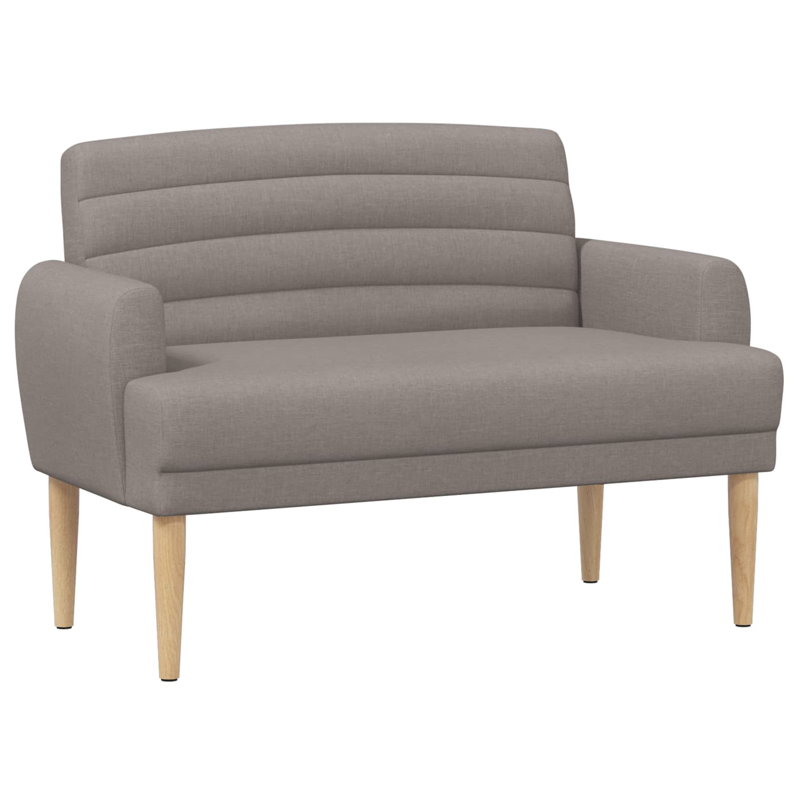 Loveseat med knapprapport Taupe 116 x 67 x 80 cm Tyg
