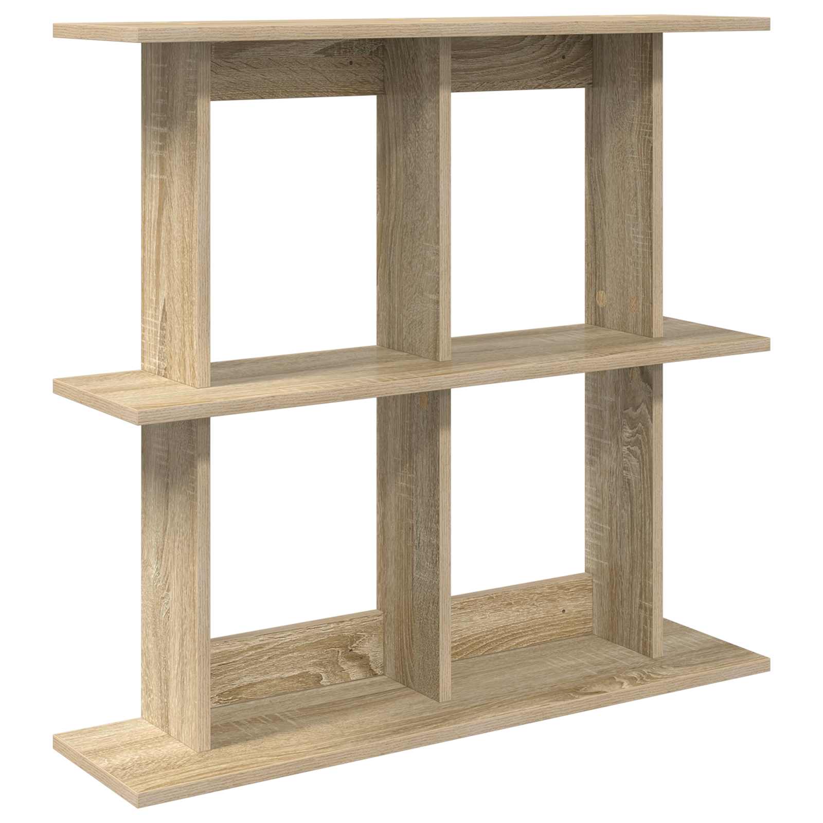 Vägg hylla Väggmonterat Sonoma-ek 80 x 20 x 75 cm