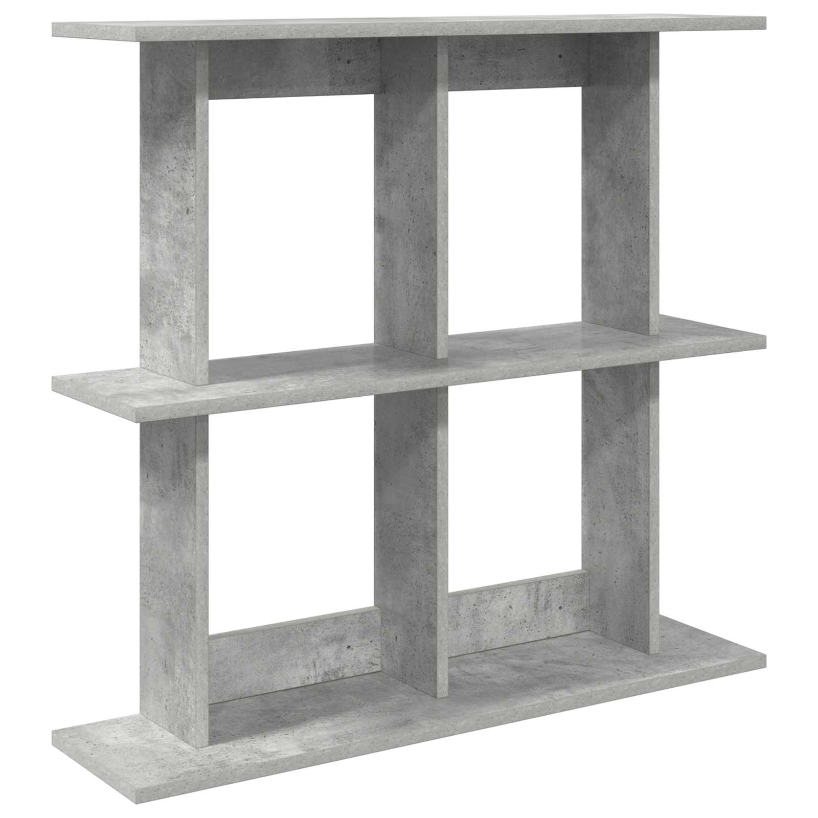 Vägg hylla Väggmonterat Betonggrå 80 x 20 x 75 cm