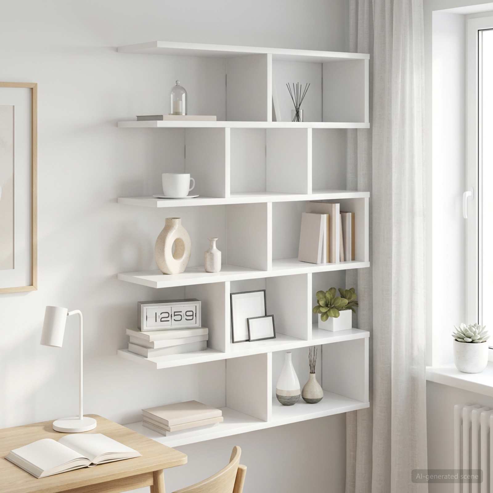 Vägg hylla Vit 70 x 20 x 100 cm Konstruerat trä