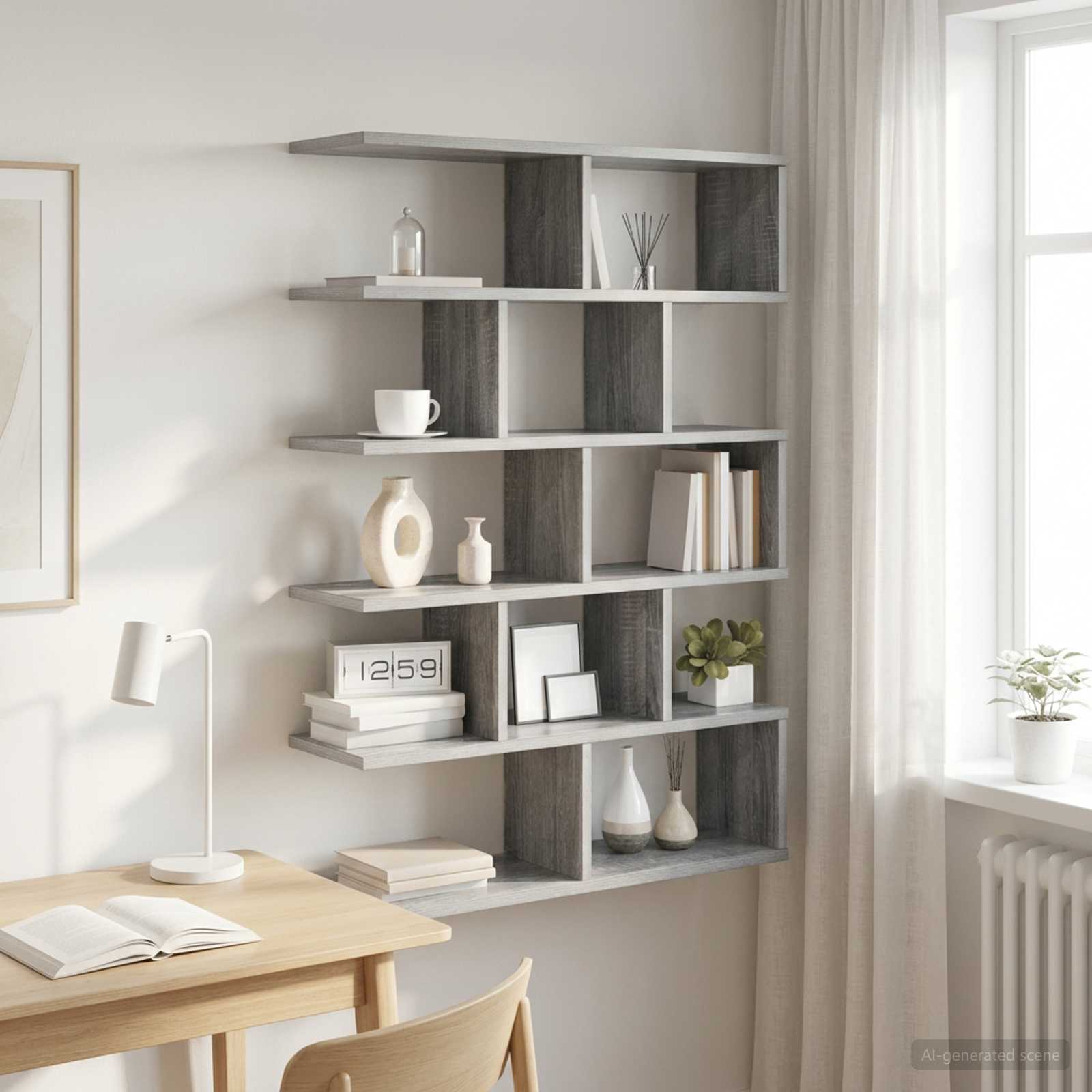 Vägg hylla Grå Sonoma 70 x 20 x 100 cm Konstruerat trä