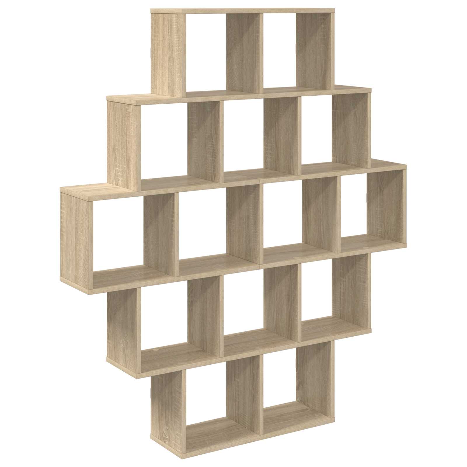 Vägg hylla Sonoma-ek 120 x 20 x 136 cm Konstruerat trä