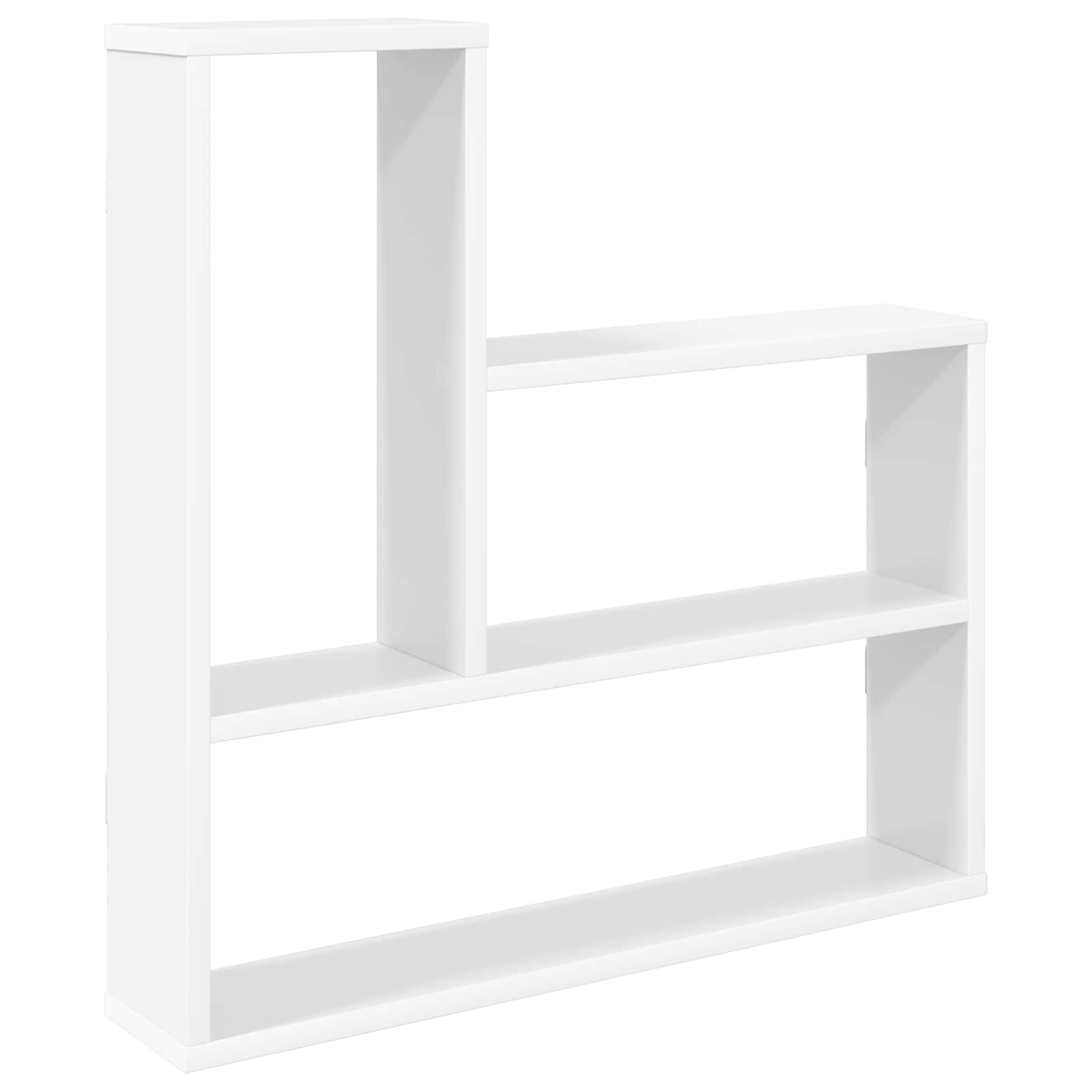 Vägg hylla Vit 60 x 11 x 60 cm Konstruerat trä