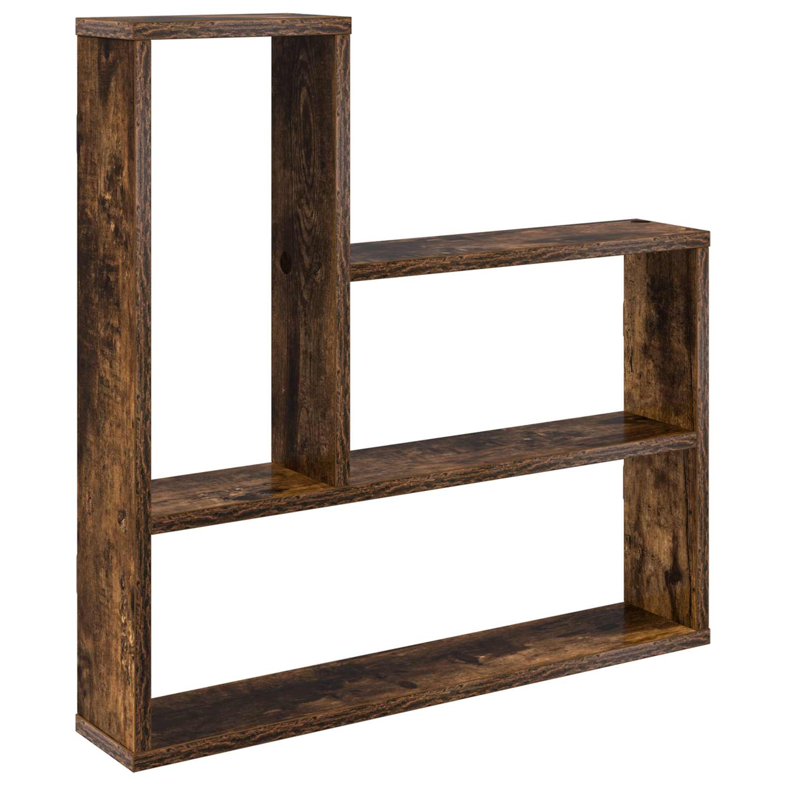 Vägg hylla Rökt ek 60 x 11 x 60 cm Konstruerat trä