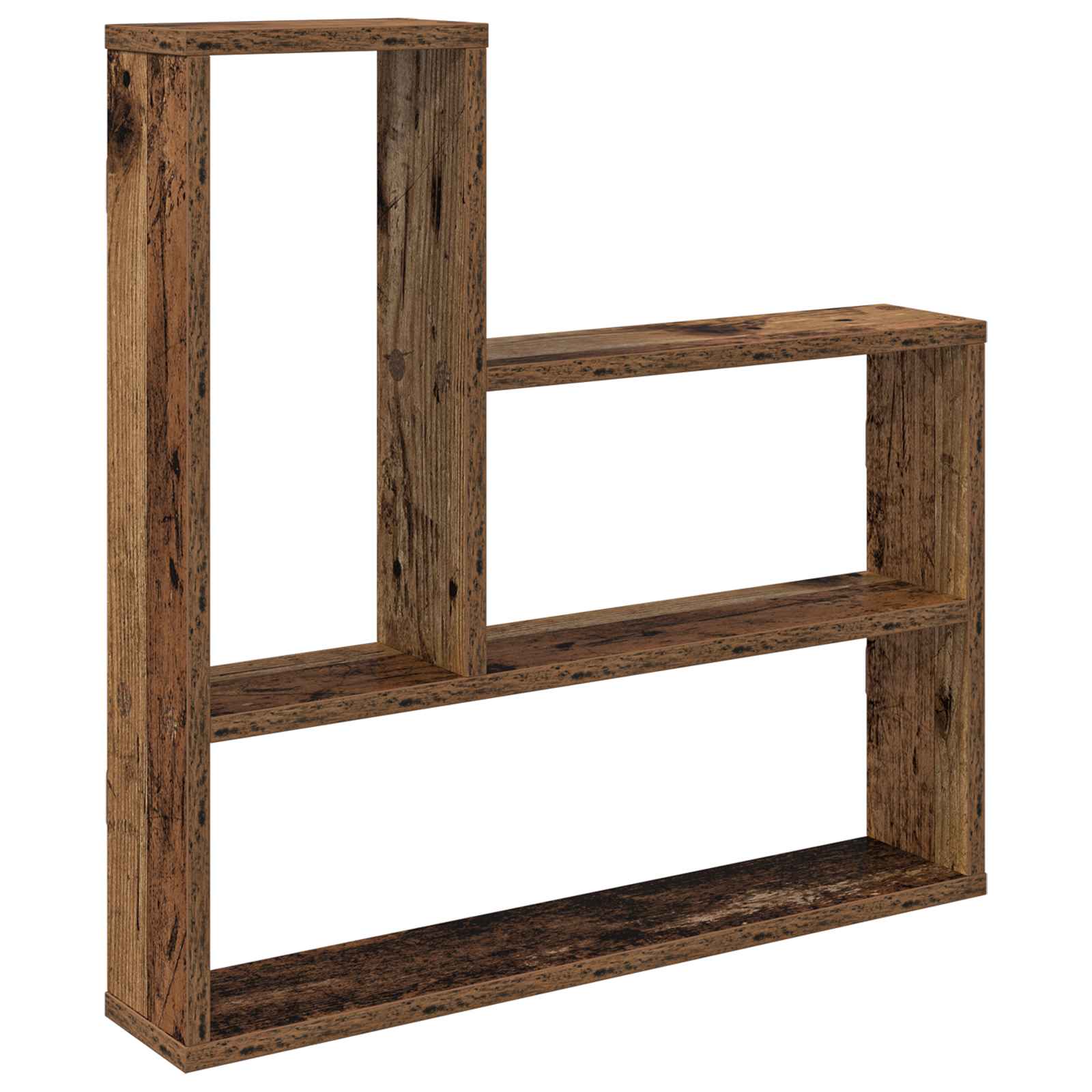 Vägg hylla Gammalt trä 60 x 11 x 60 cm Konstruerat trä