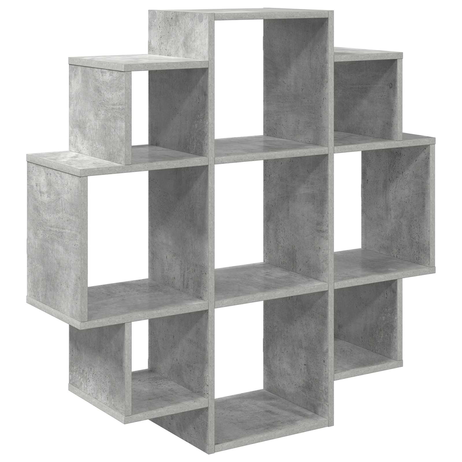 Vägg hylla Betonggrå 90 x 25 x 90 cm Konstruerat trä