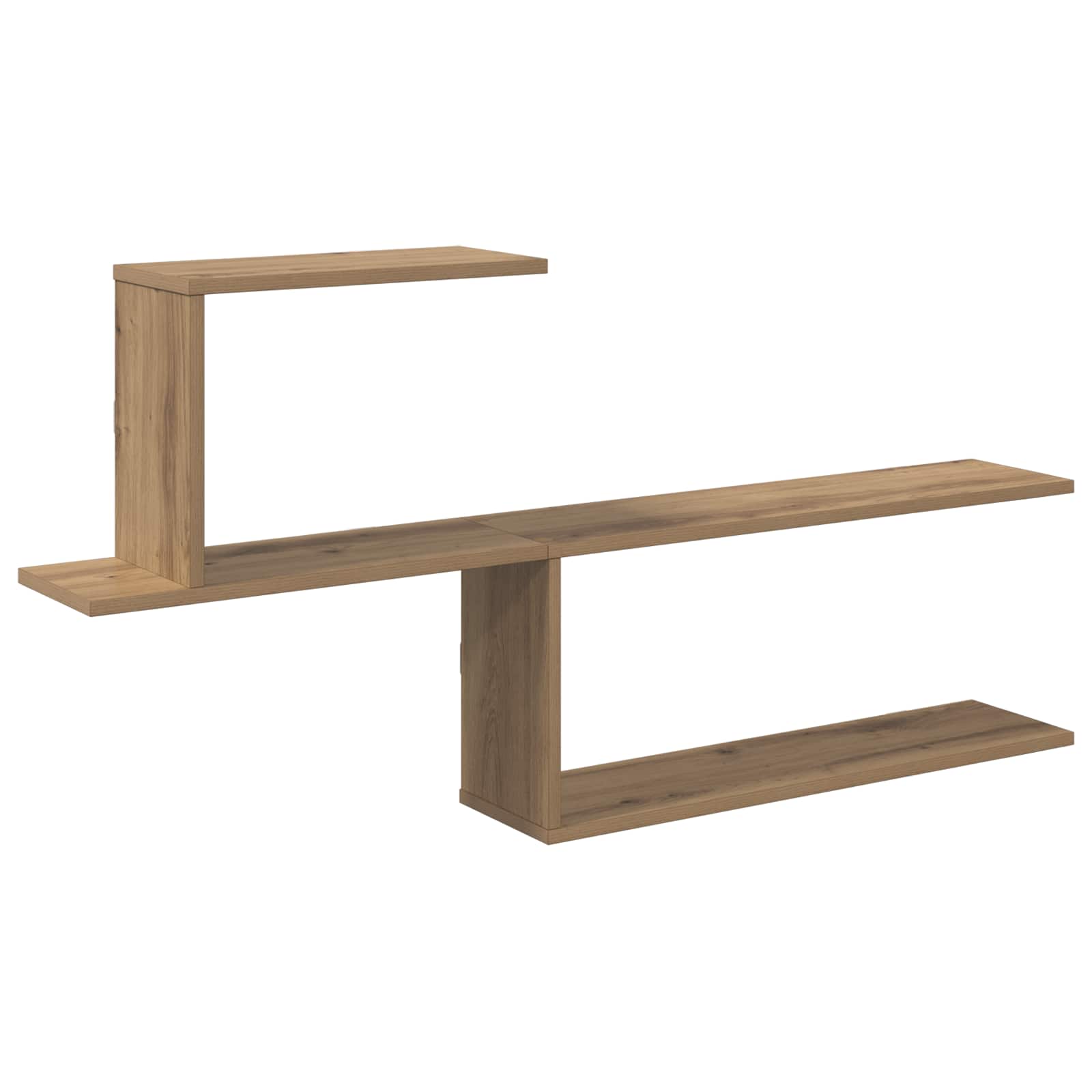 Vägg hylla Artisan-ek 122 x 18 x 60 cm Konstruerat trä