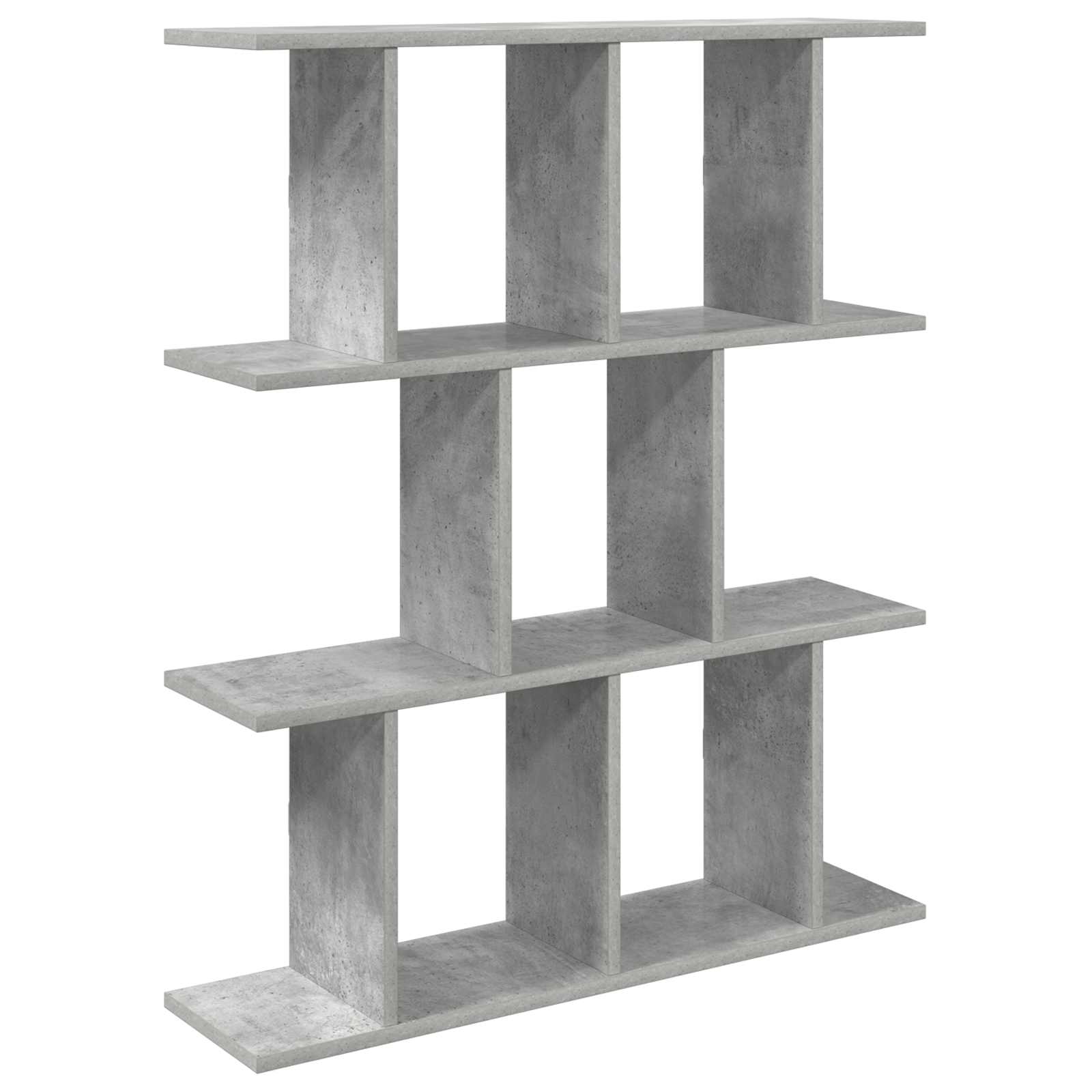 Vägg hylla Betonggrå 102 x 20 x 96 cm Konstruerat trä