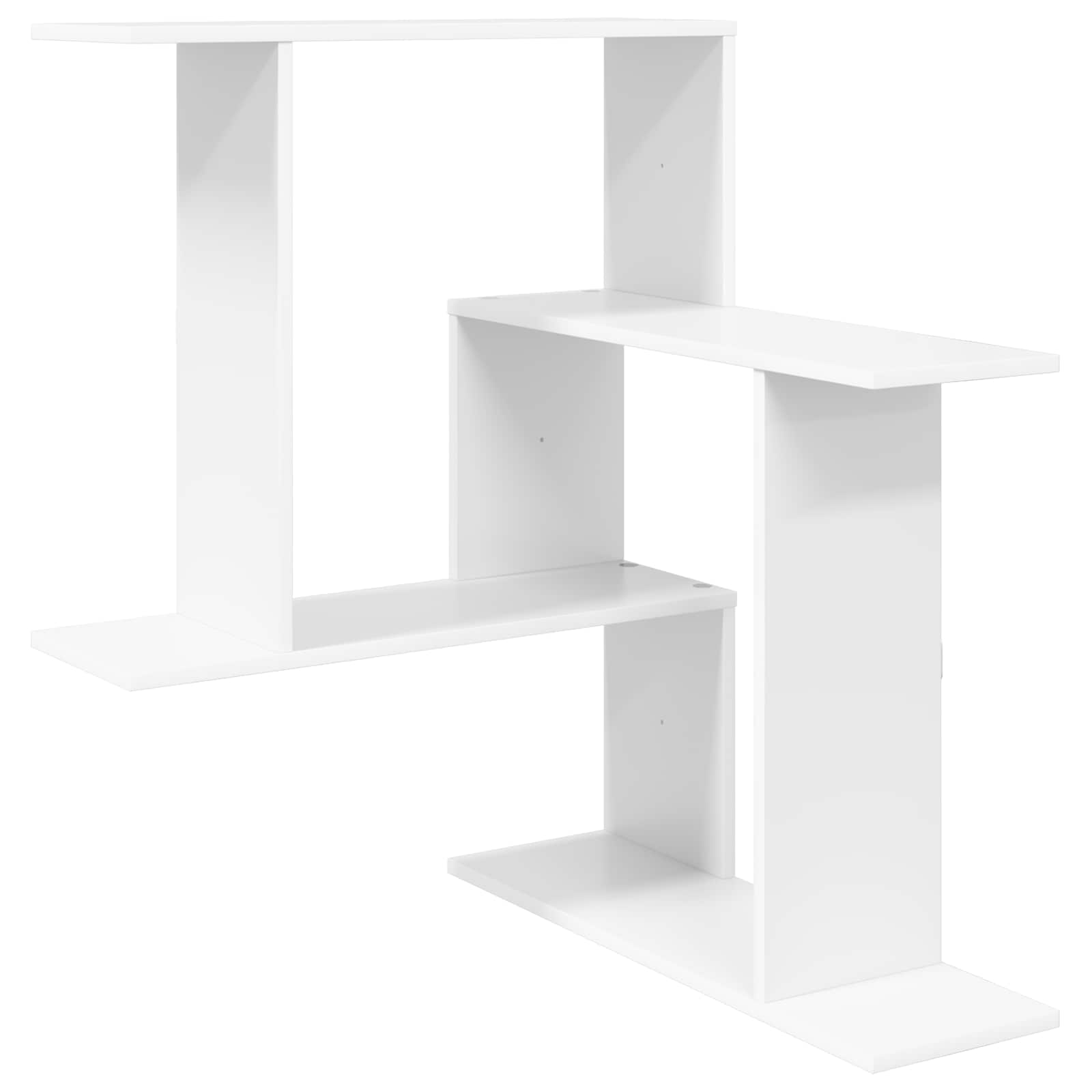 Vägg hylla Vit 67 x 67 x 87 cm Konstruerat trä
