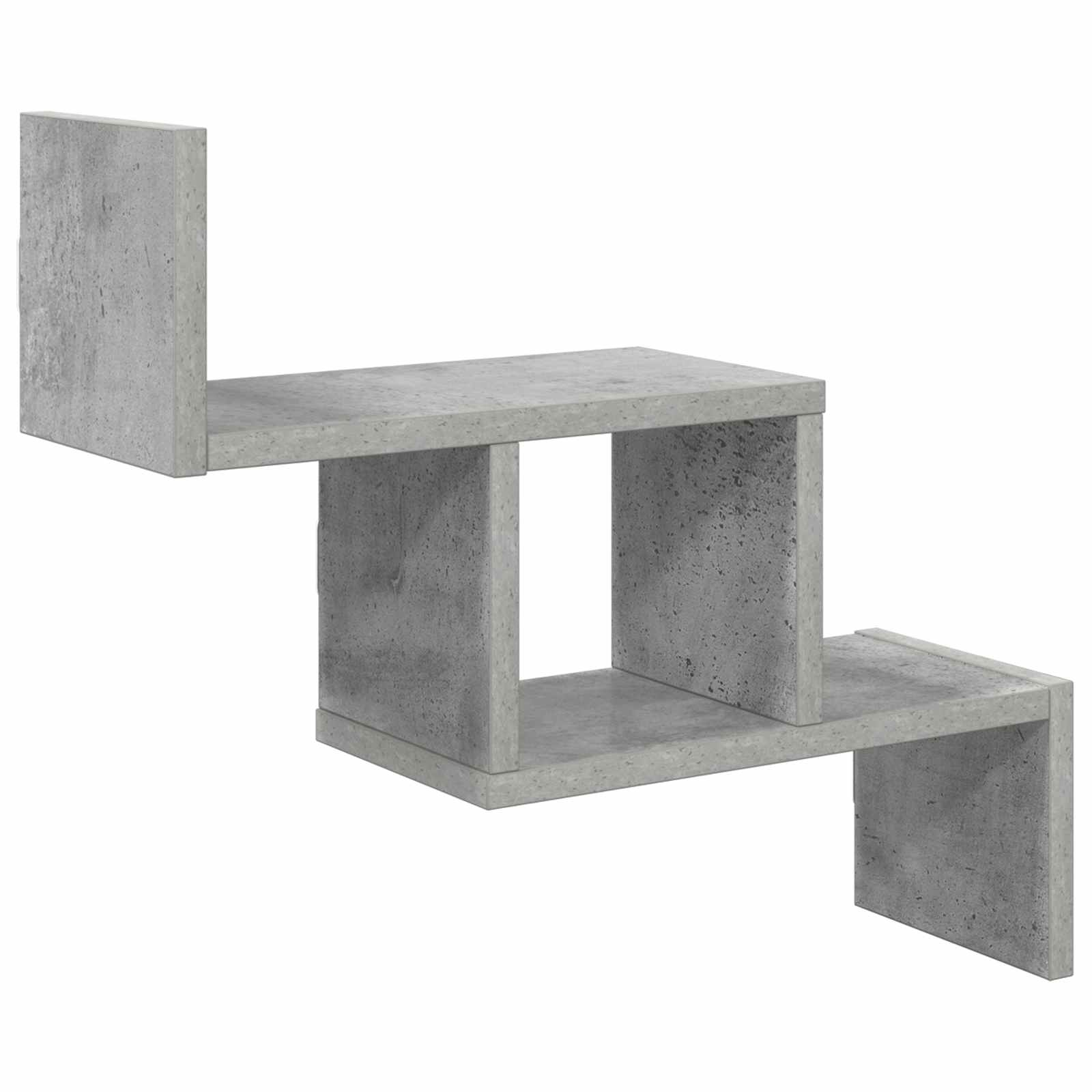 Vägg hylla Betonggrå 48 x 15 x 42 cm Konstruerat trä