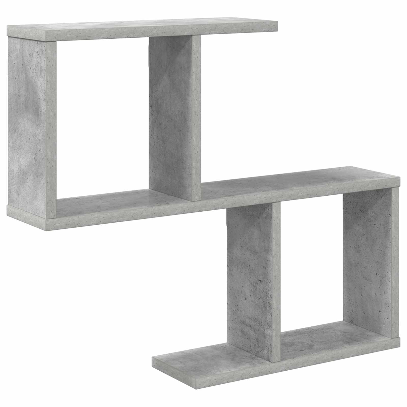 Vägg hylla Betonggrå 60 x 12 x 50,5 cm Konstruerat trä