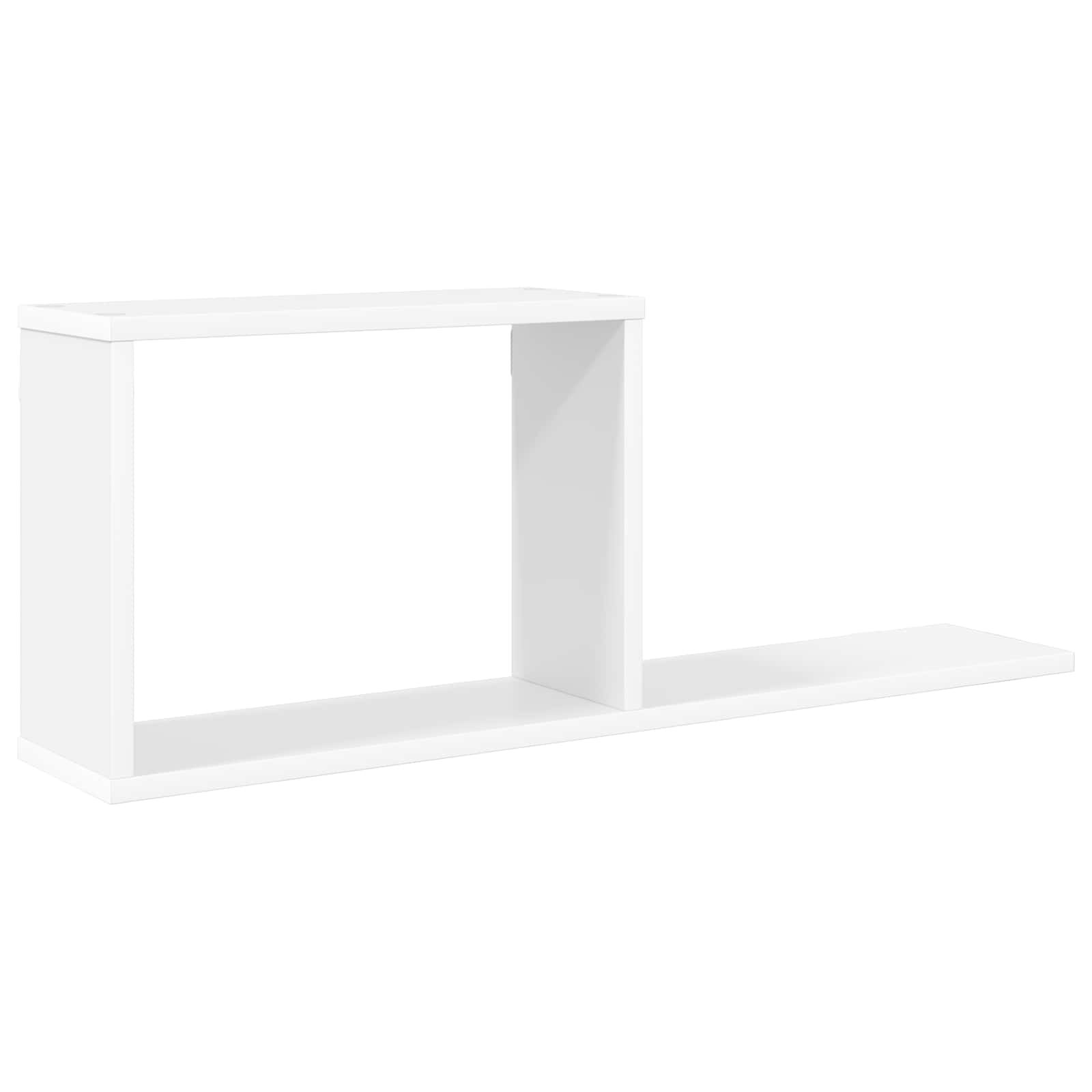 Flytande hyllor Vit 80 x 15 x 30 cm Konstruerat trä