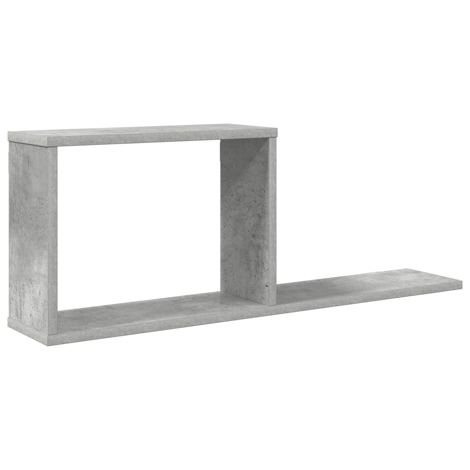 Flytande hyllor Betonggrå 80 x 15 x 30 cm Konstruerat trä