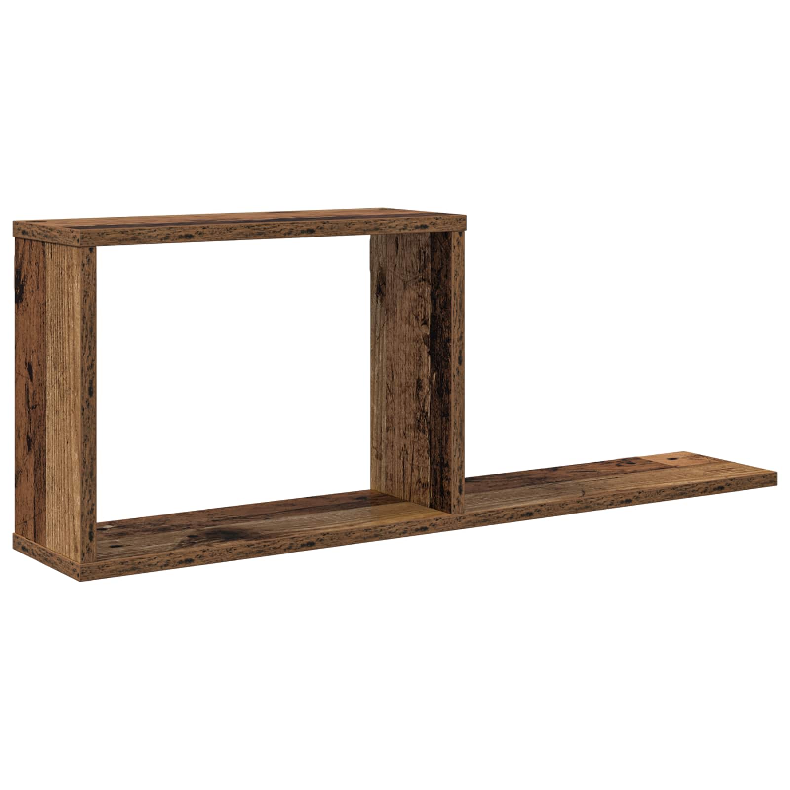 Flytande hyllor Gammalt trä 80 x 15 x 30 cm Konstruerat trä