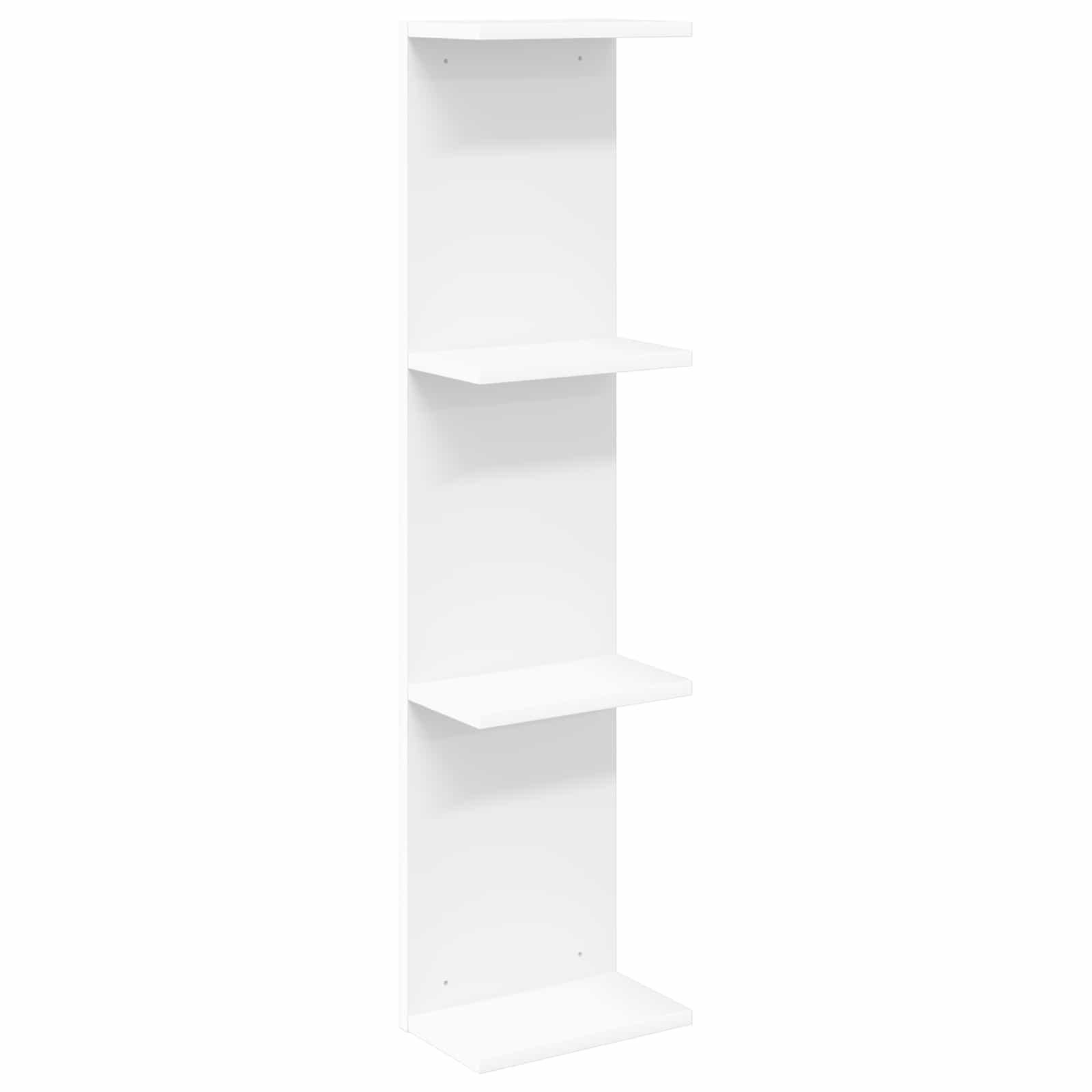 Vägg hylla Vit 25 x 15 x 100 cm Konstruerat trä