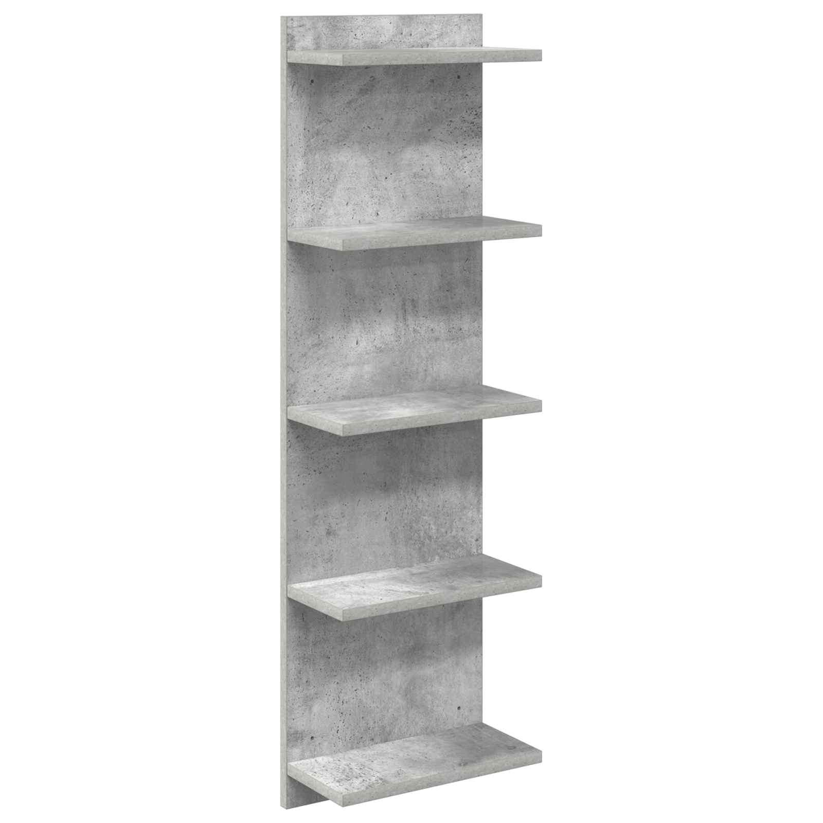 Vägg hylla Betonggrå 30 x 15 x 100 cm Konstruerat trä