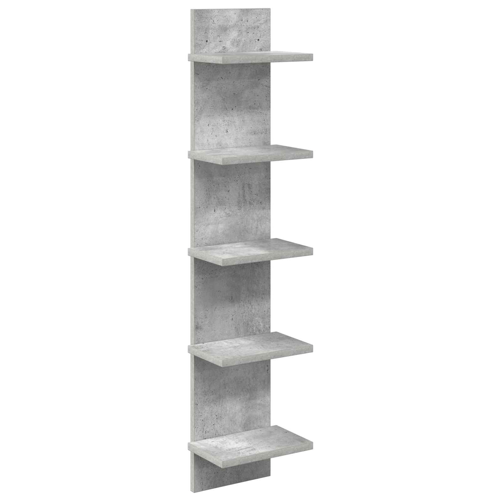 Vägg hylla Betonggrå 22 x 15 x 100 cm Konstruerat trä
