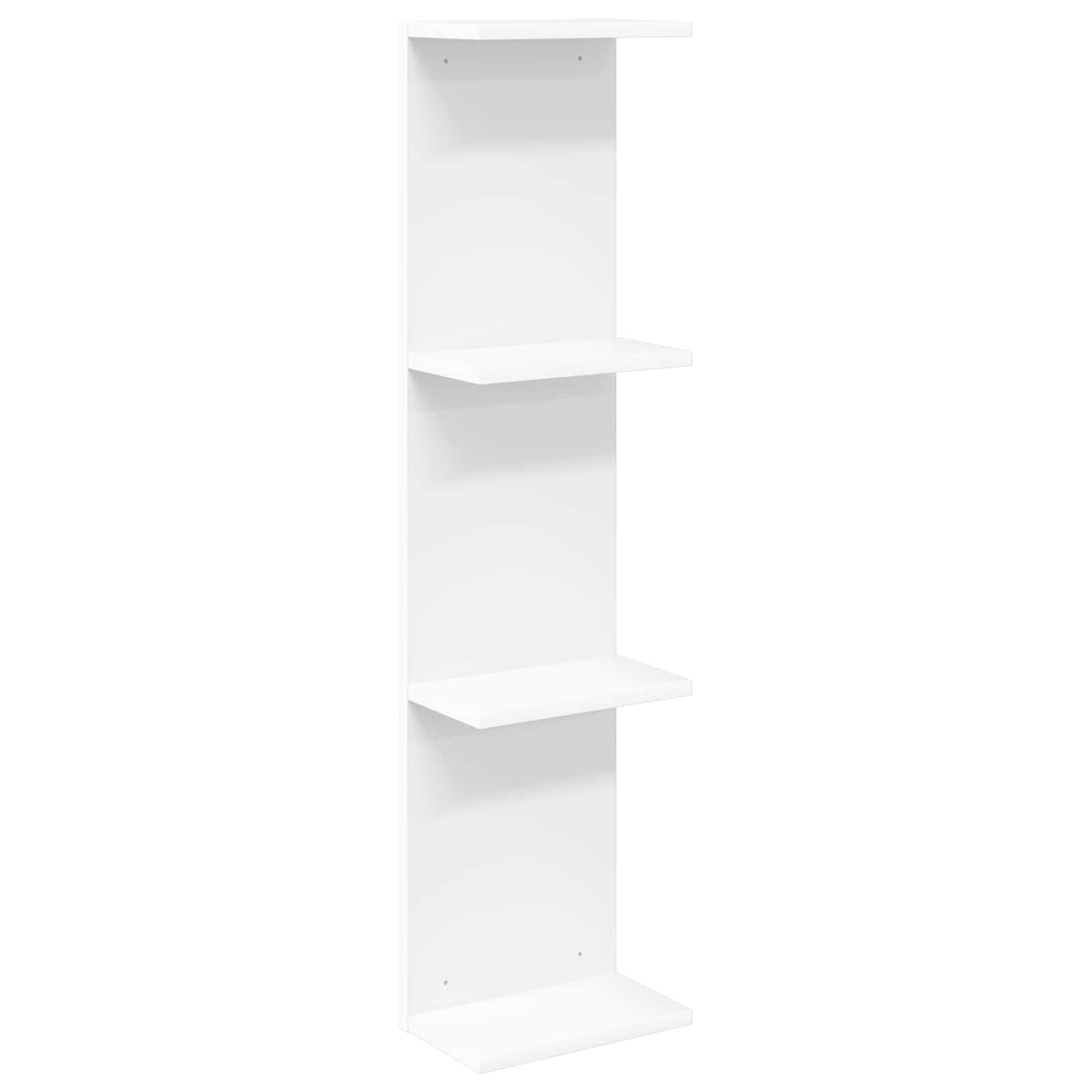 Vägg hylla Vit 22 x 15 x 100 cm Konstruerat trä