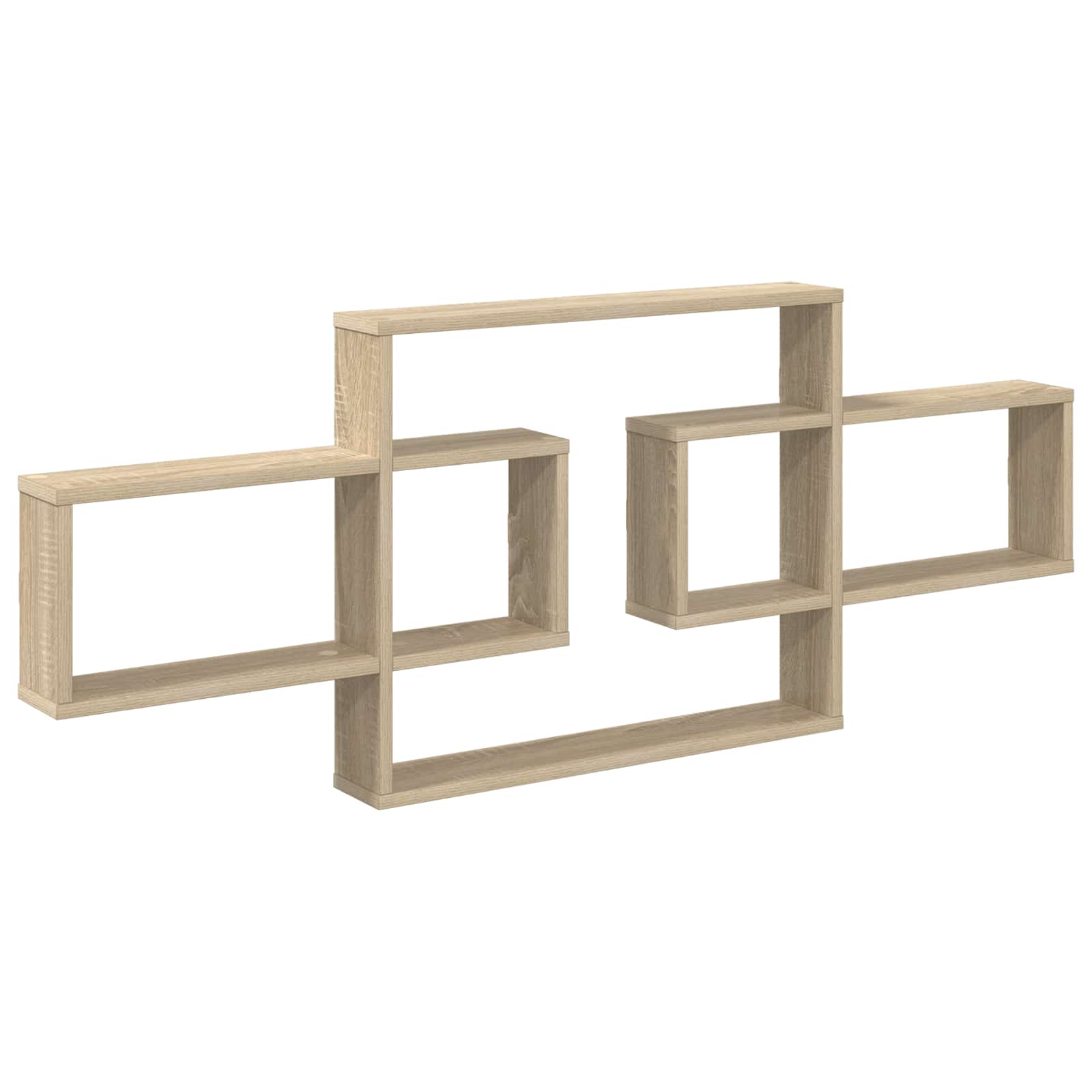 Vägg hylla Sonoma-ek 130 x 10 x 50 cm Konstruerat trä