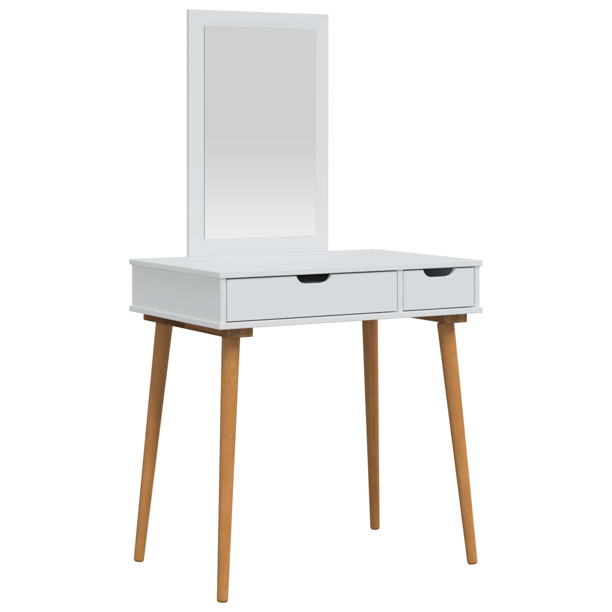 Skrivbordsset FAUSKE 2 st Vit 76 x 50 x 143 cm