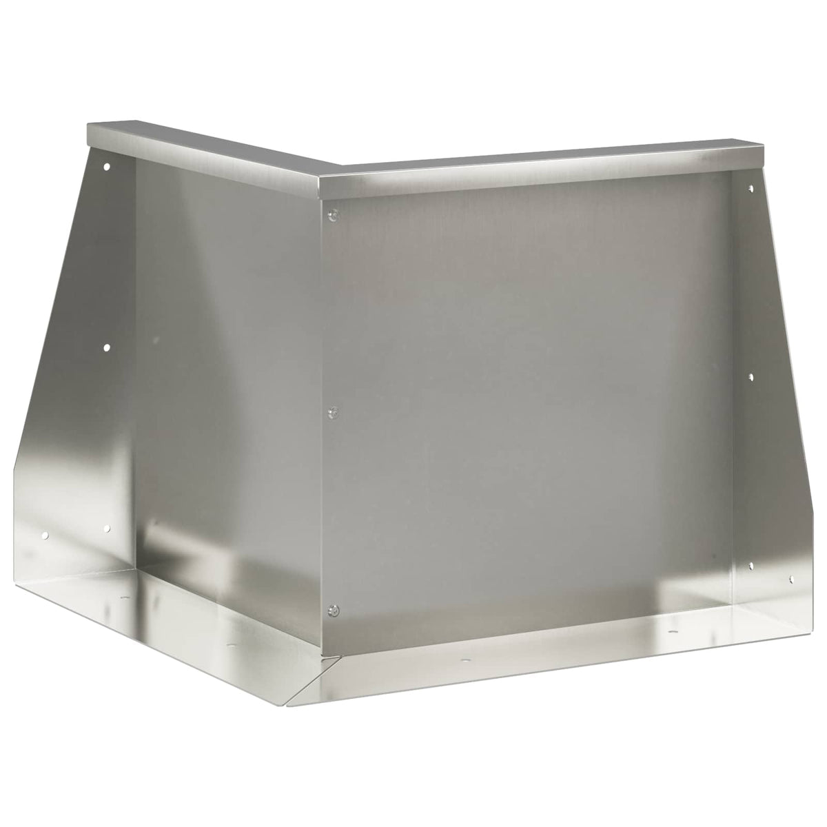 Stödvägg 50 x 50 x 50 cm Rostfritt stål Silver