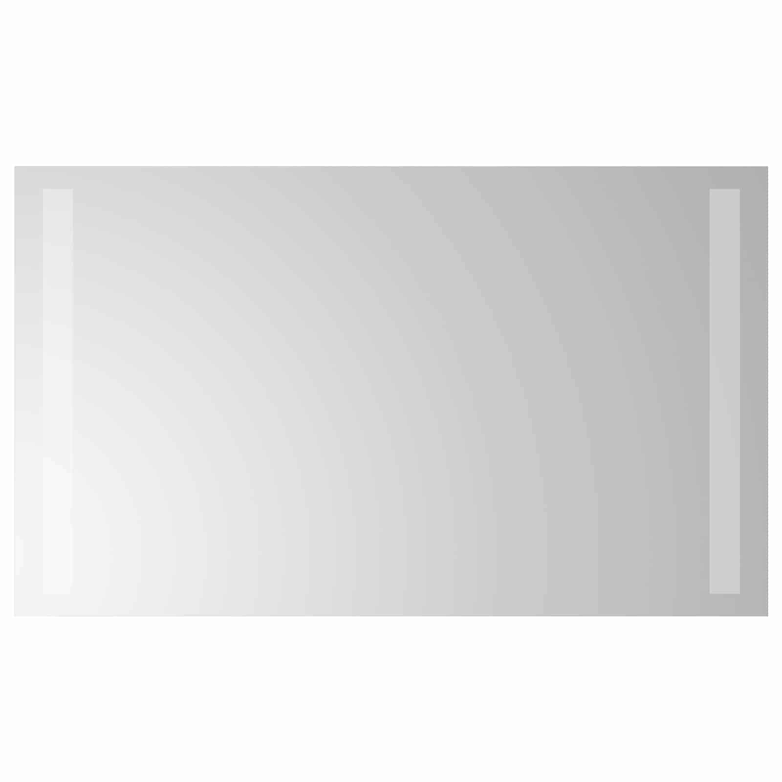 LED Badrumsspegel med spegel Transparent 60 x 30 cm härdat glas