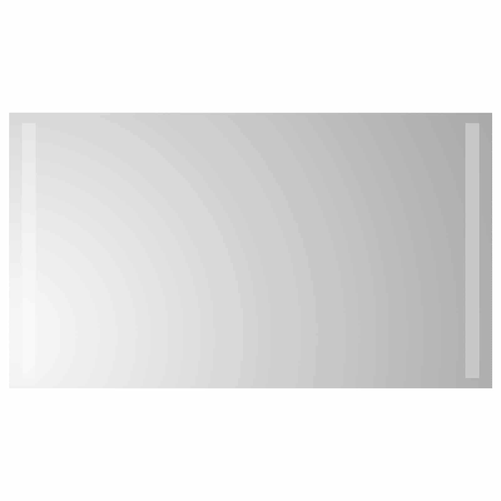 LED Badrumsspegel med spegel Transparent 70 x 40 cm härdat glas