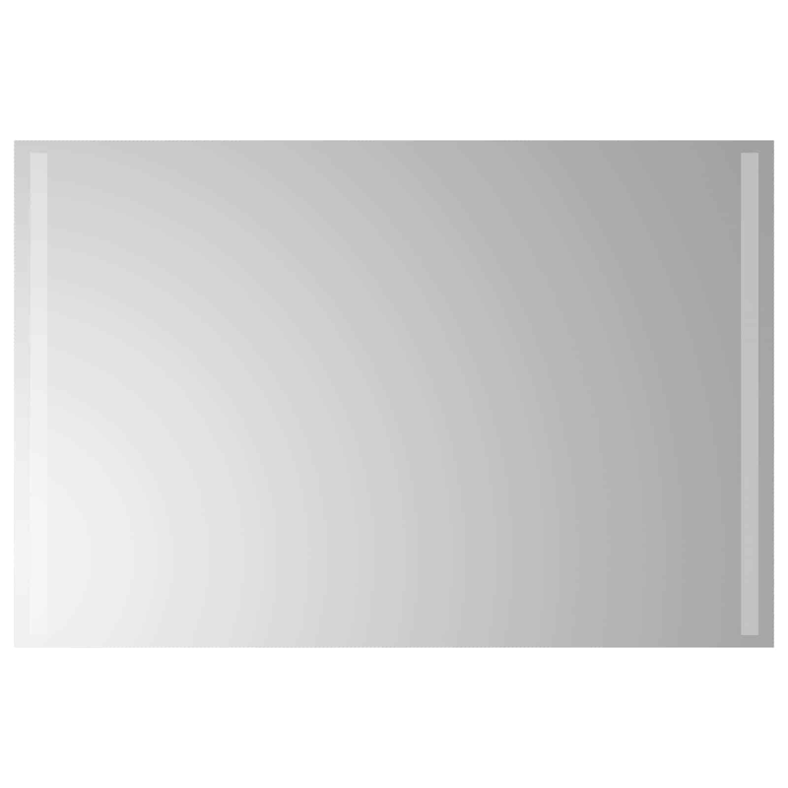 LED Badrumsspegel med spegel Transparent 90 x 60 cm härdat glas