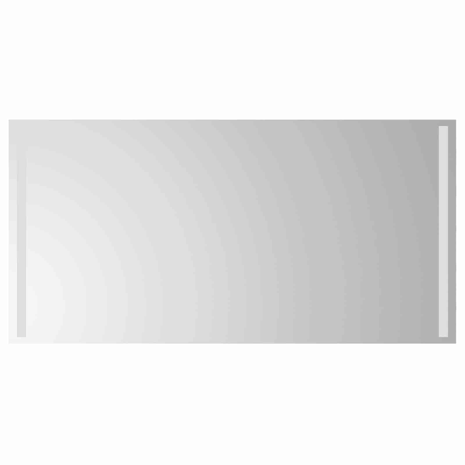 LED Badrumsspegel Transparent 100 x 50 cm härdat glas