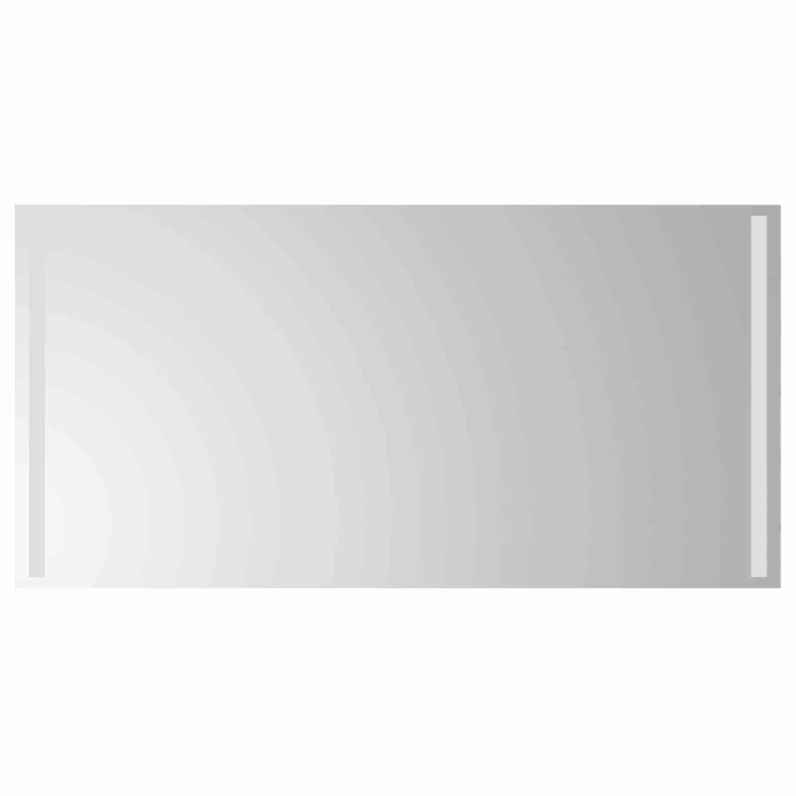 LED Badrumsspegel Transparent 100 x 60 cm härdat glas