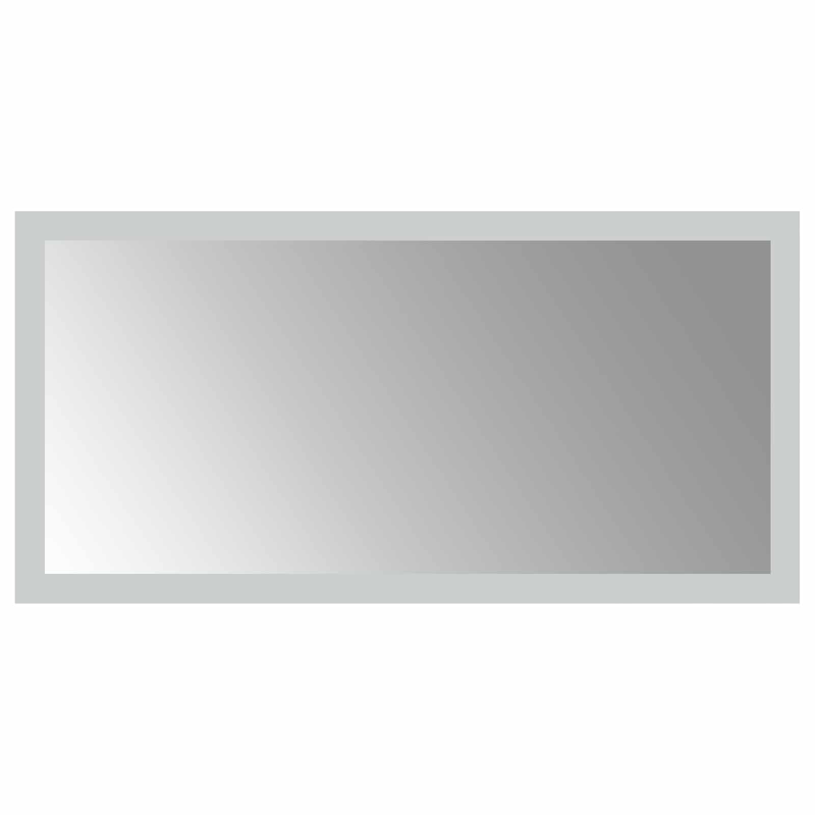 LED Badrumsspegel med spegel Transparent 40 x 20 cm härdat glas