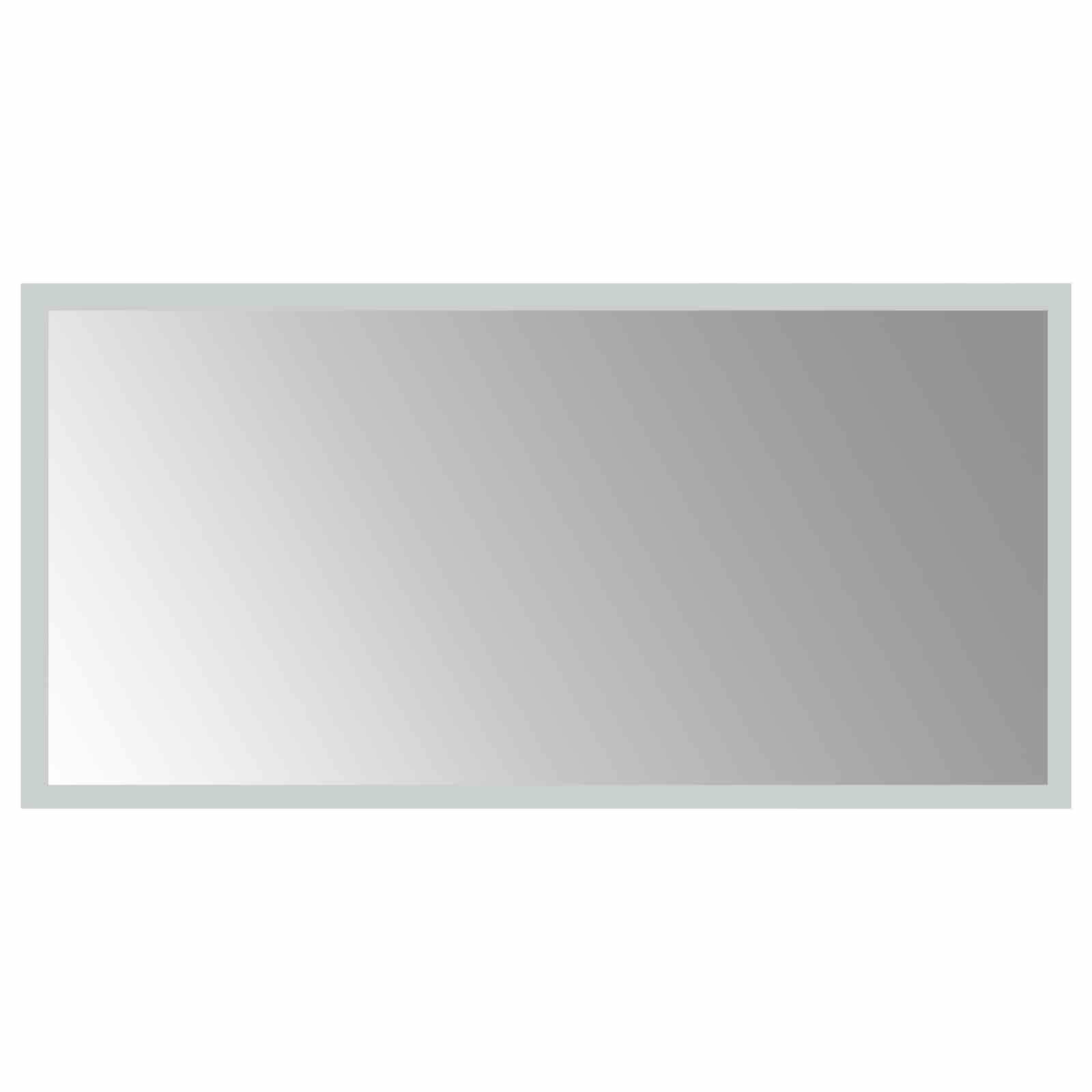 LED Badrumsspegel med spegel Transparent 60 x 30 cm härdat glas