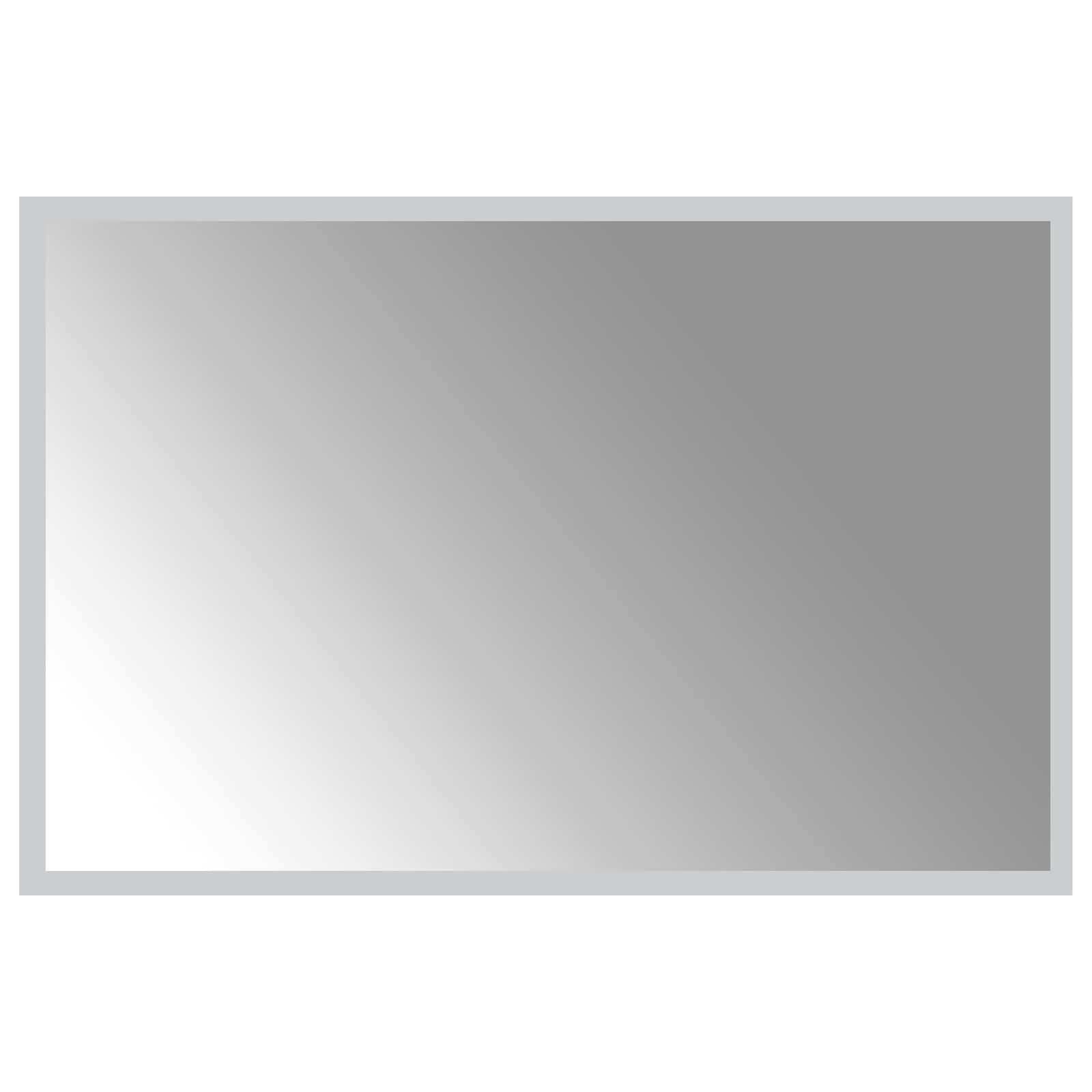 LED Badrumsspegel med spegel Transparent 60 x 40 cm härdat glas