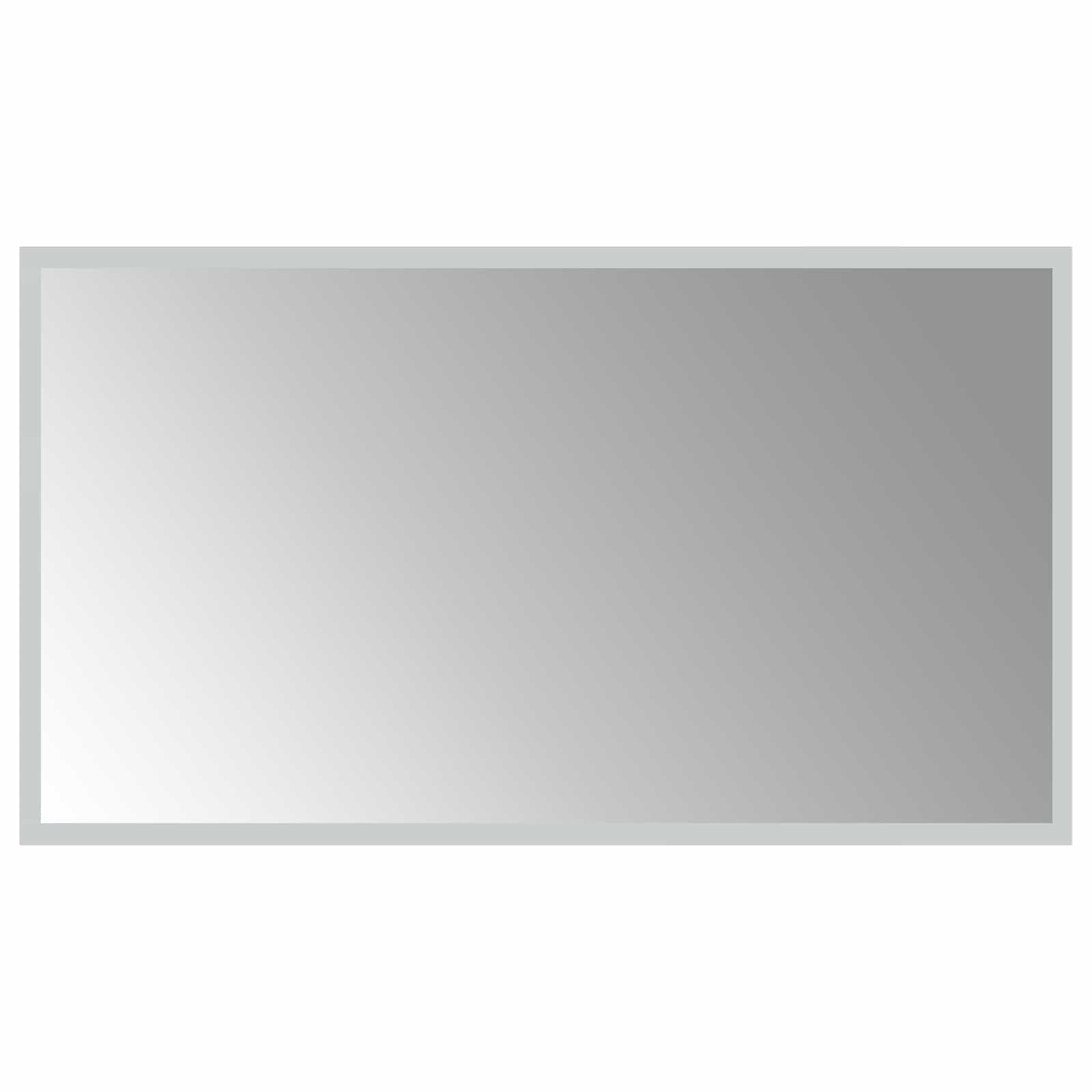 LED Badrumsspegel med spegel Transparent 70 x 40 cm härdat glas