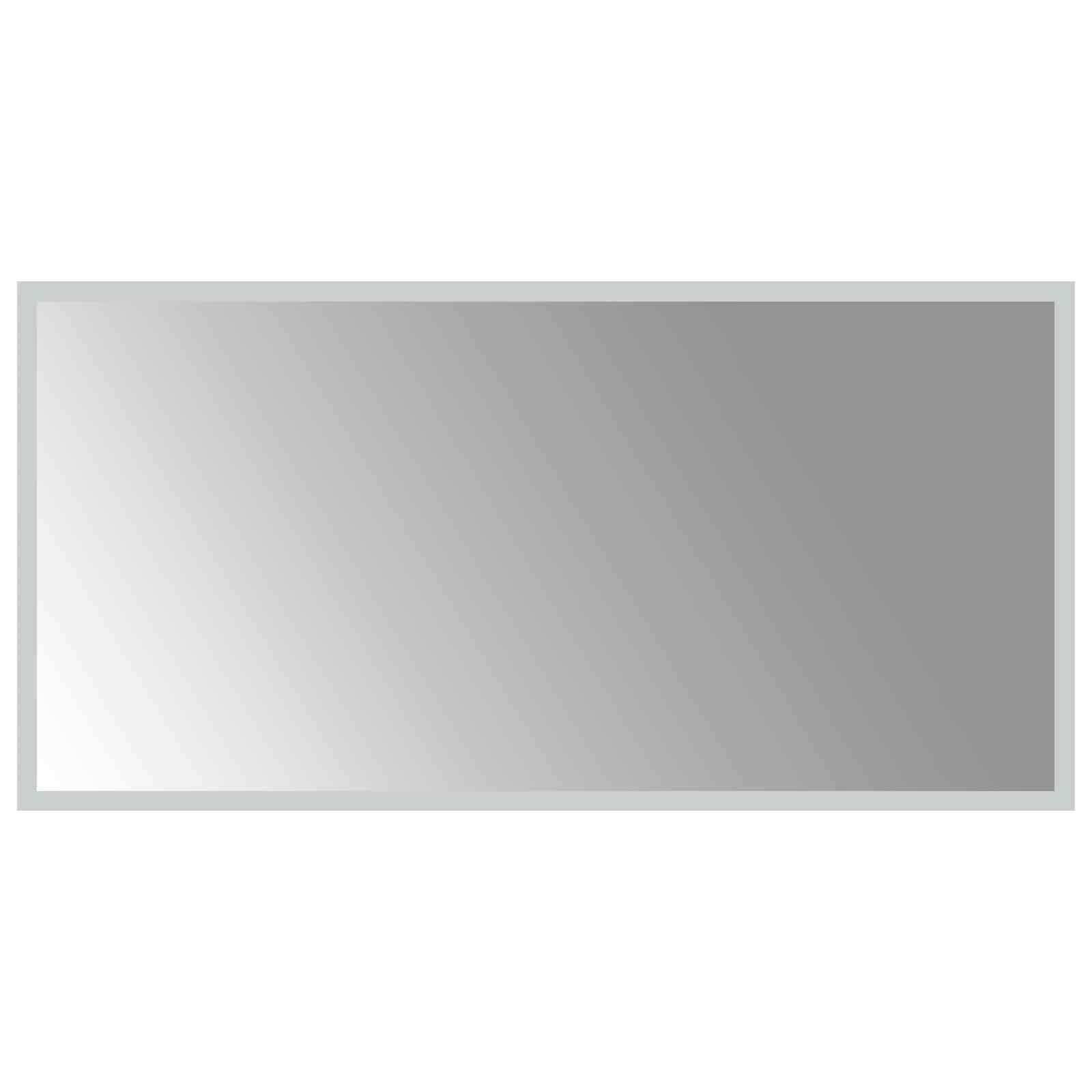LED Badrumsspegel med spegel Transparent 80 x 40 cm härdat glas