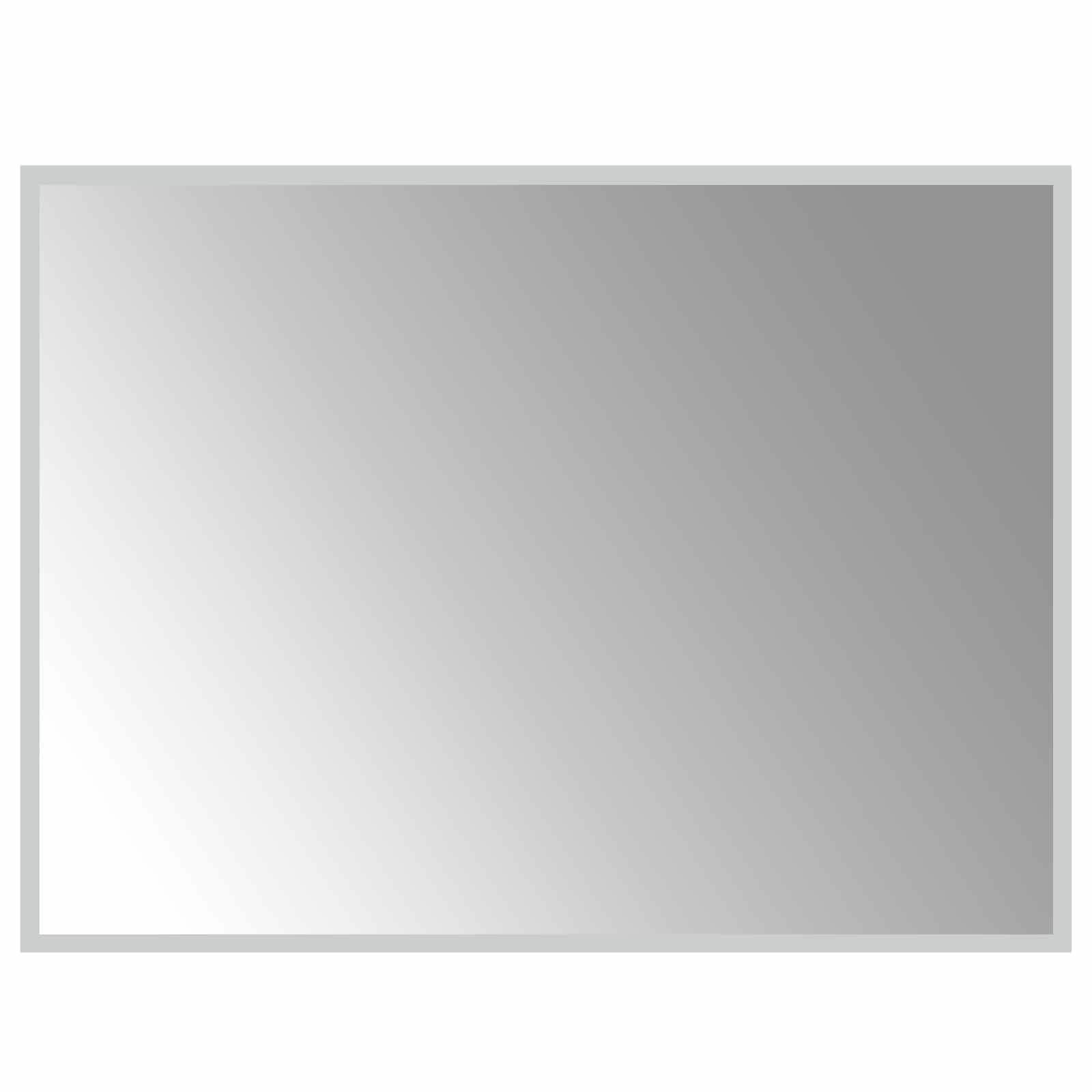 LED Badrumsspegel med spegel Transparent 80 x 60 cm härdat glas