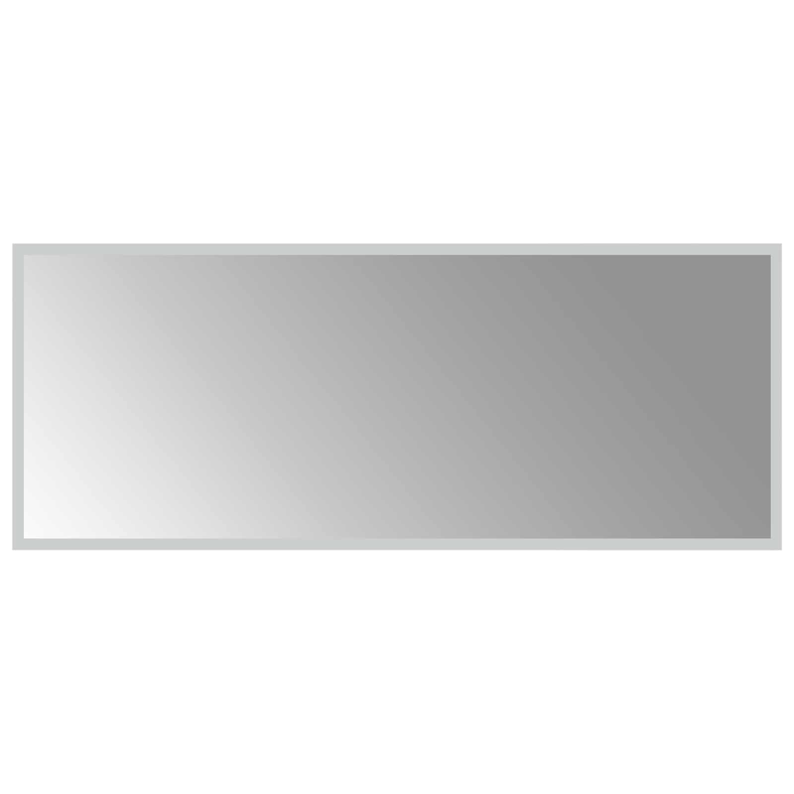 LED Badrumsspegel Transparent 100 x 40 cm härdat glas