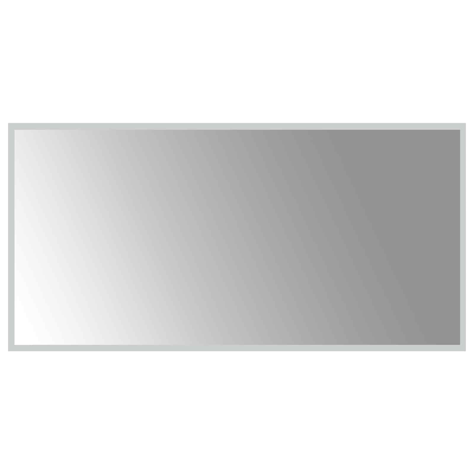 LED Badrumsspegel Transparent 100 x 50 cm härdat glas