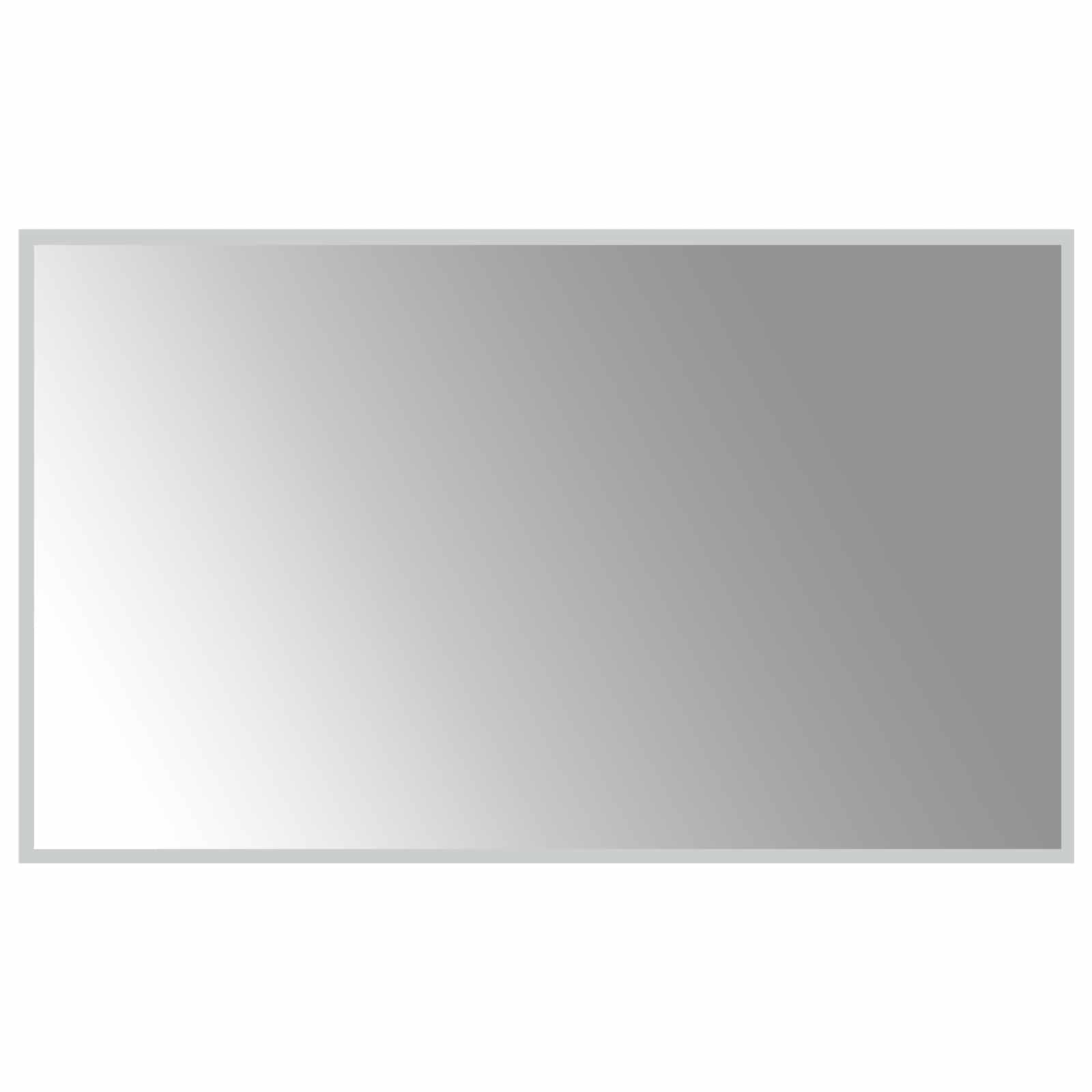 LED Badrumsspegel Transparent 100 x 60 cm härdat glas