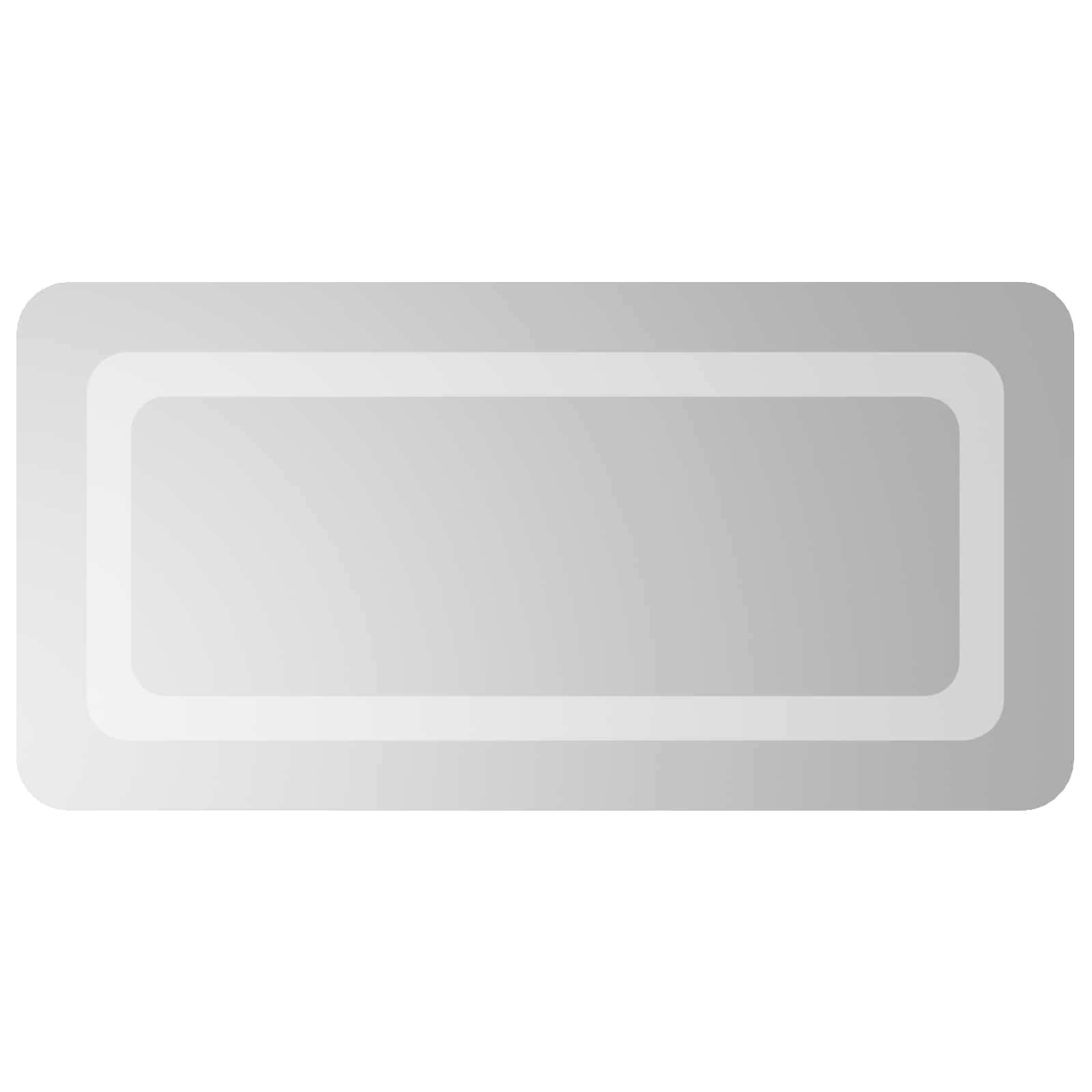LED Badrumsspegel med spegel Transparent 60 x 30 cm härdat glas