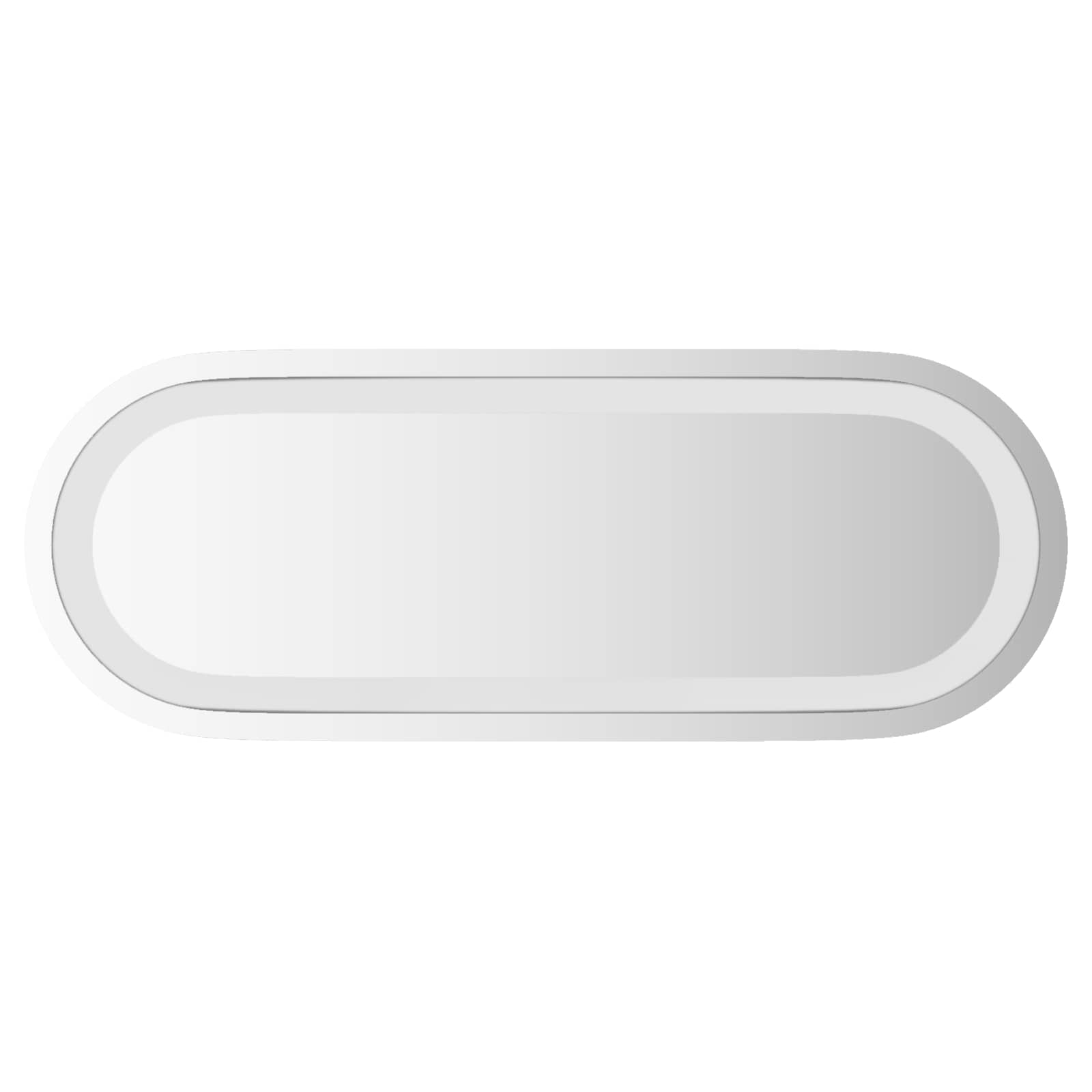 LED Badrumsspegel med spegel Transparent 40 x 15 cm härdat glas