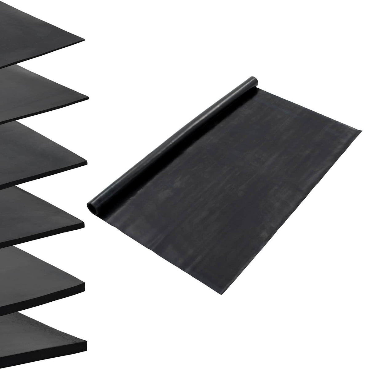 Golvmatta Svart 1,2 x 5 m Gummi