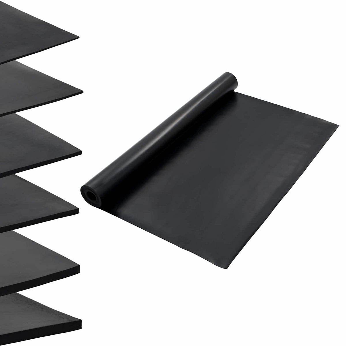 Golvmatta Svart 1,2 x 5 m Gummi